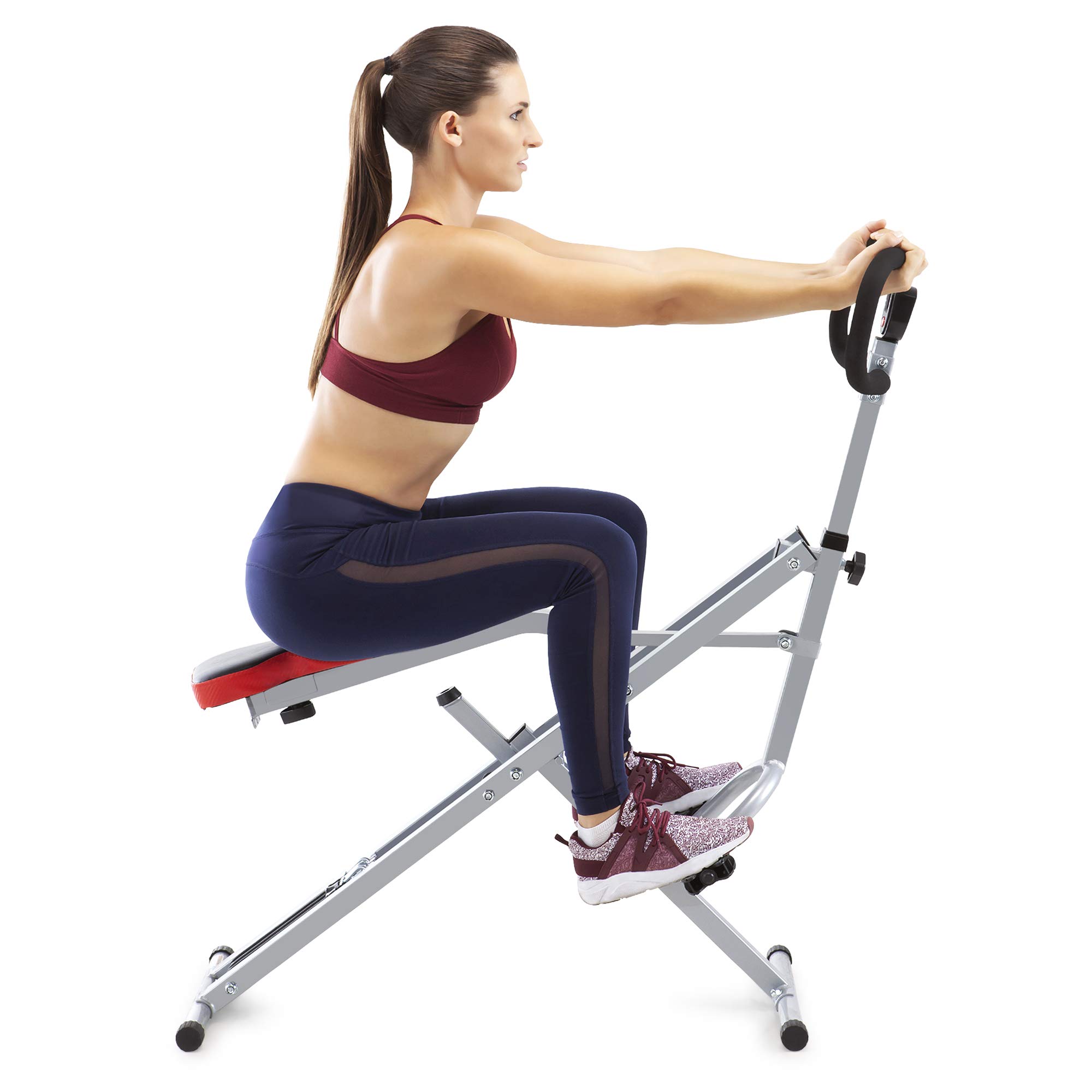 Marcy Squat Rider Machine XJ-6334 - Home Gym Equipment for Glutes, Quads & Thighs Workout - Silver & Black Strength Training for Women & Men - Perfect for Home Fitness & Small Spaces