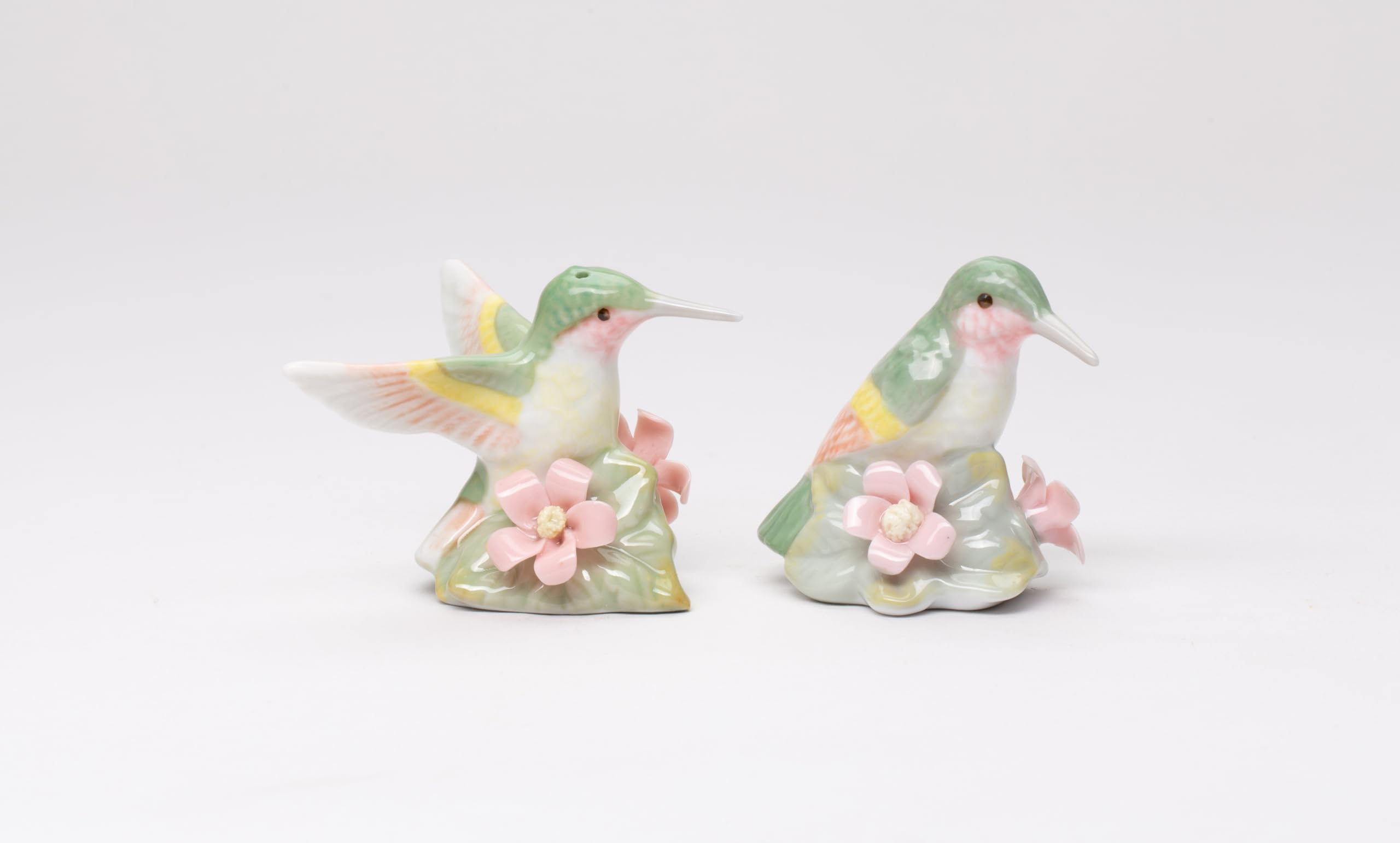 Hummingbird Salt and Pepper Shakers Set - Elegant Ceramic Bird-Shaped Spice Dispensers for Kitchen & Dining Table Decor | Perfect for Home, Restaurant, and Gift Giving