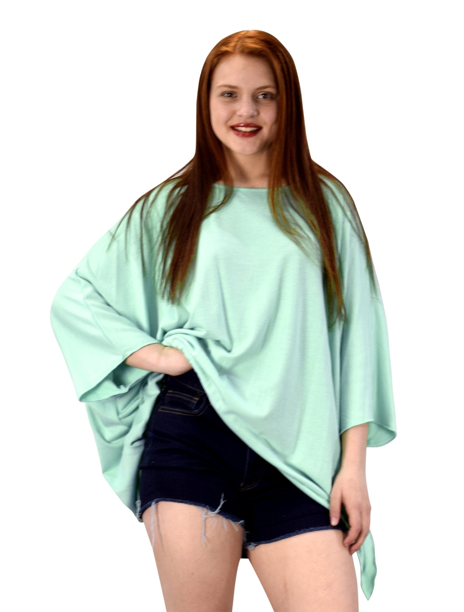 Women's Oversized Lunic Tops with Loose Silhouette & Asymmetrical Hem - Comfortable Boho Chic Blouse for Casual Wear, Layering, and Office Outfits
