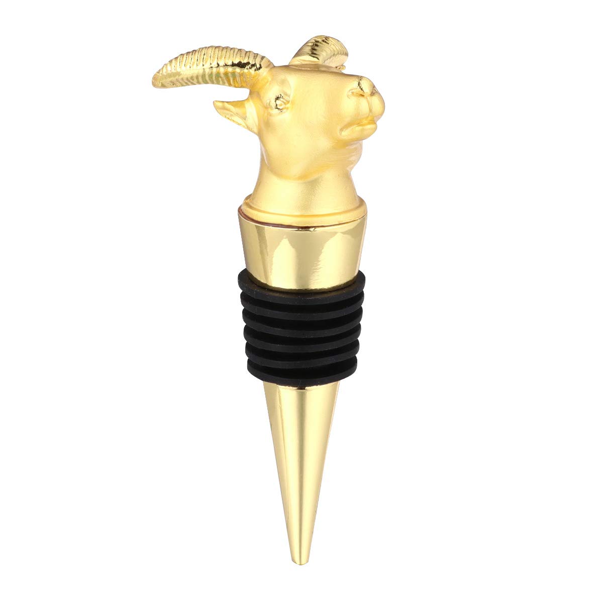 DOITOOL 1pc Alloy Wine Bottle Stopper - Reusable Cork Plug for Red, White & Sparkling Wine - Perfect for Home Bars, Restaurants & Gifts