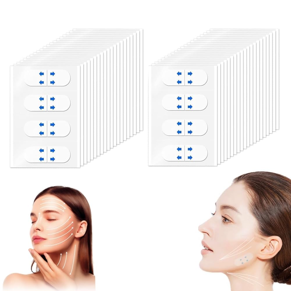 ZHAOMEI Face Lift Tape - Invisible Skin Tightening for V-Shape Face & Double Chin - 120pcs - Instant Beauty Boost