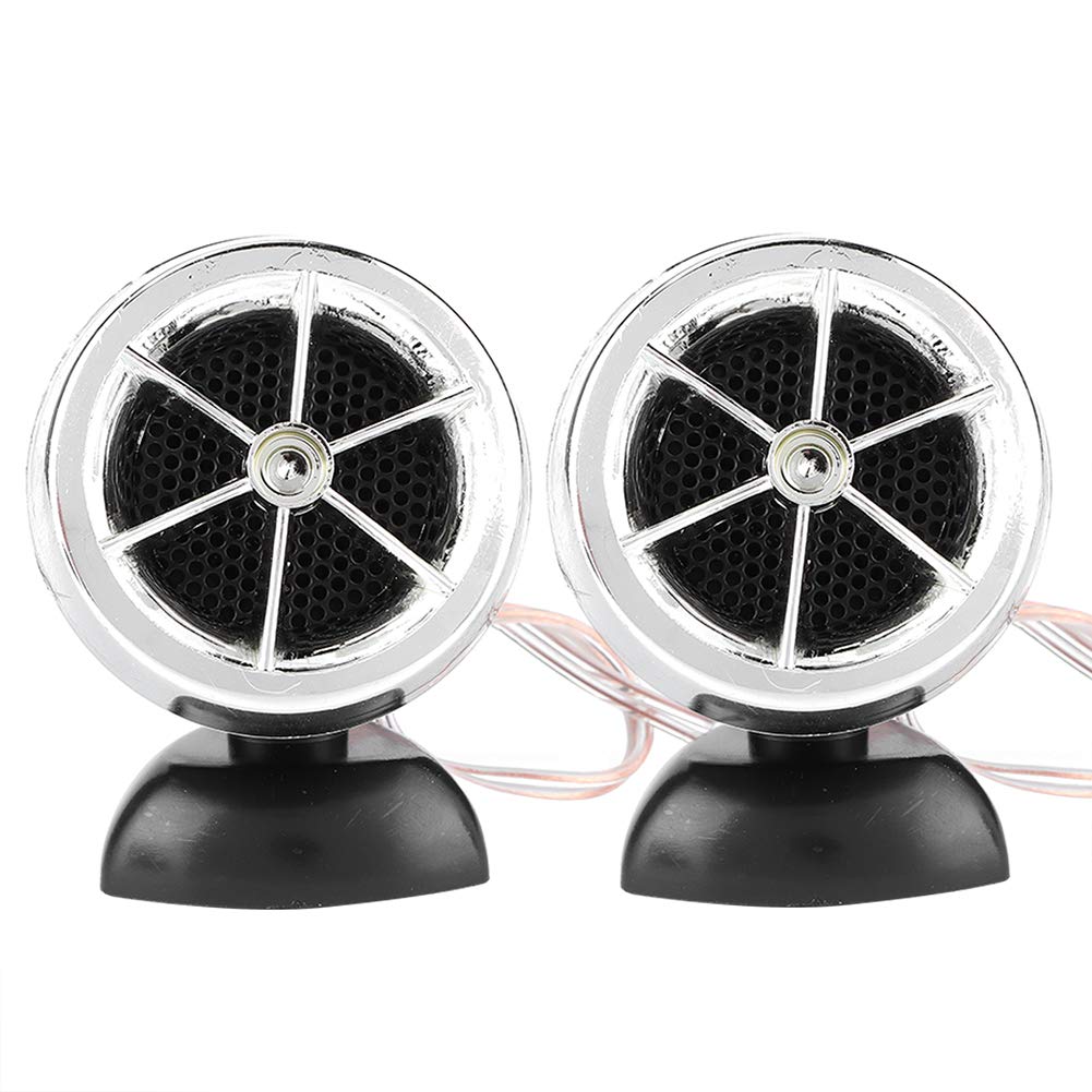 1200W 12V Car Speakers with Tweeter - Mini Horn Music Dome Loudspeaker for Car Audio System (Silver) - Perfect for Upgrading Vehicle Sound Quality & Enhancing Music Experience on Road Trips