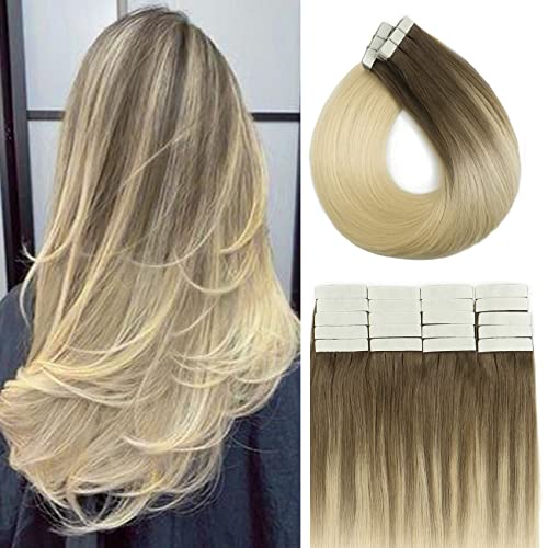 #Light Brown Mix with Platinum Blonde-#8T60
