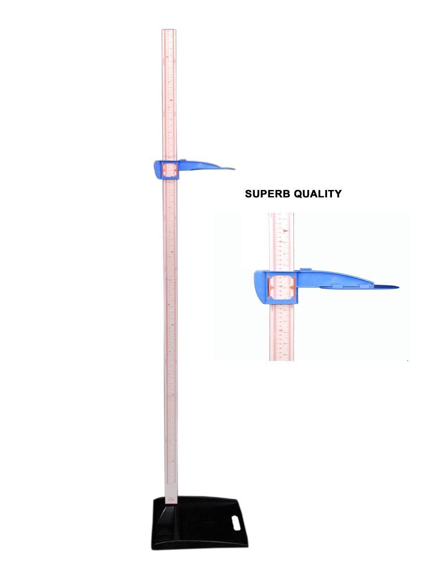 PSM ® Height Measuring Scale (Stadiometer) - Accurate Wall Mounted Growth Chart for Adults & Kids - White - Perfect for Home, Clinic, School, and Gym Use