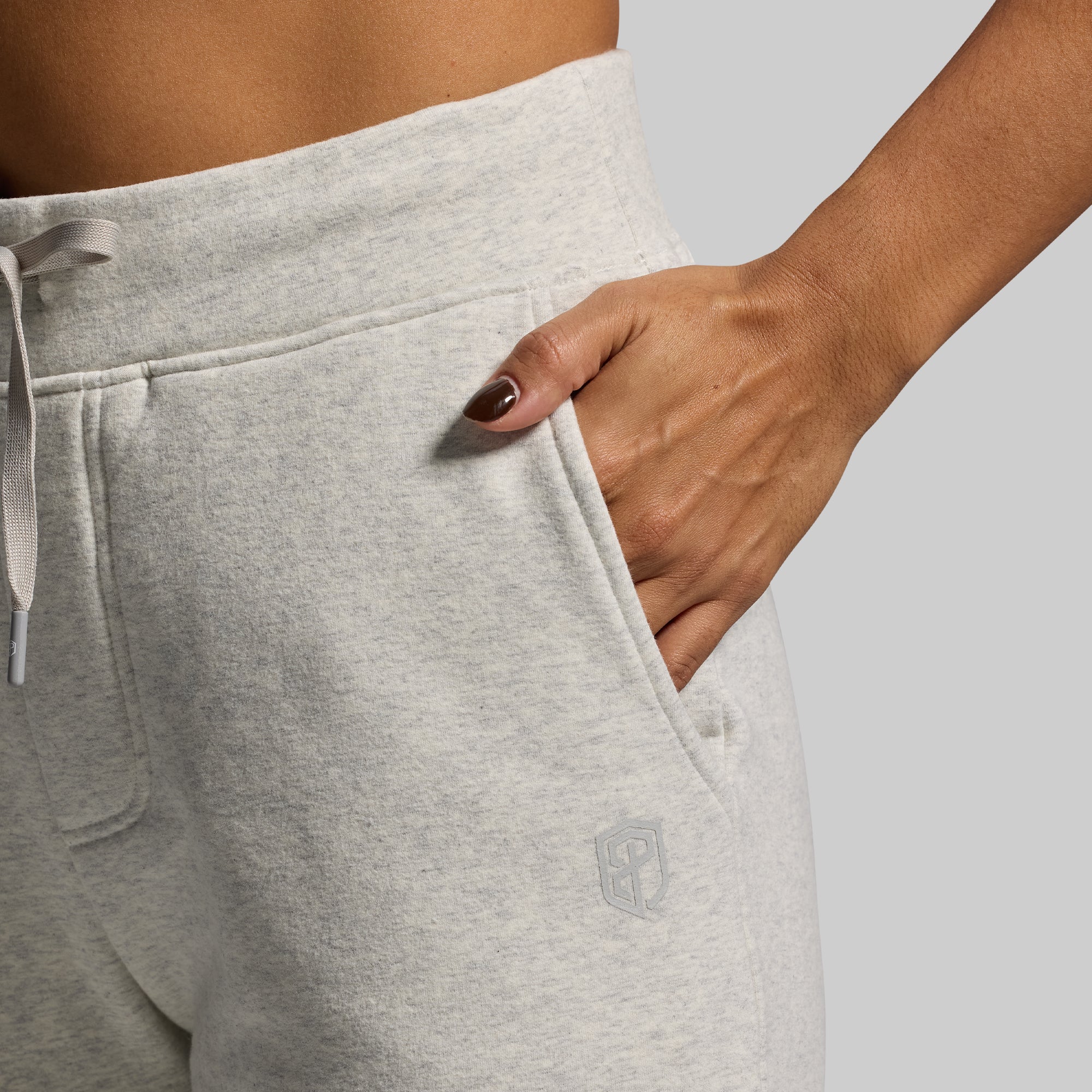 Women's Unmatched Jogger 2.0 - Comfortable Heather White Athletic Pants for Running, Yoga & Lounge Wear