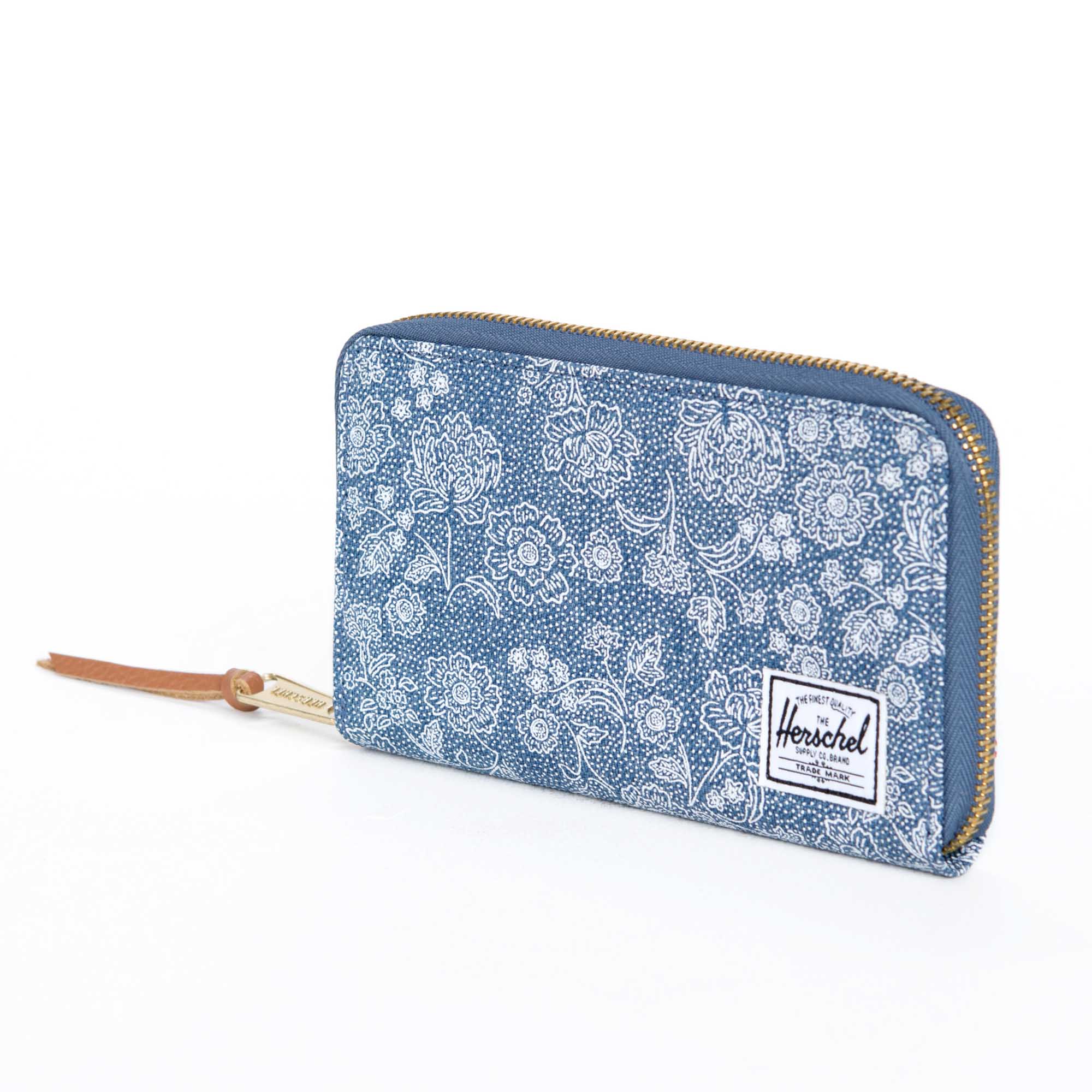 Herschel Thomas Wallet - Floral Chambray Design Slim RFID Blocking Bifold Wallet for Men | Perfect for Everyday Carry, Travel & Gifts