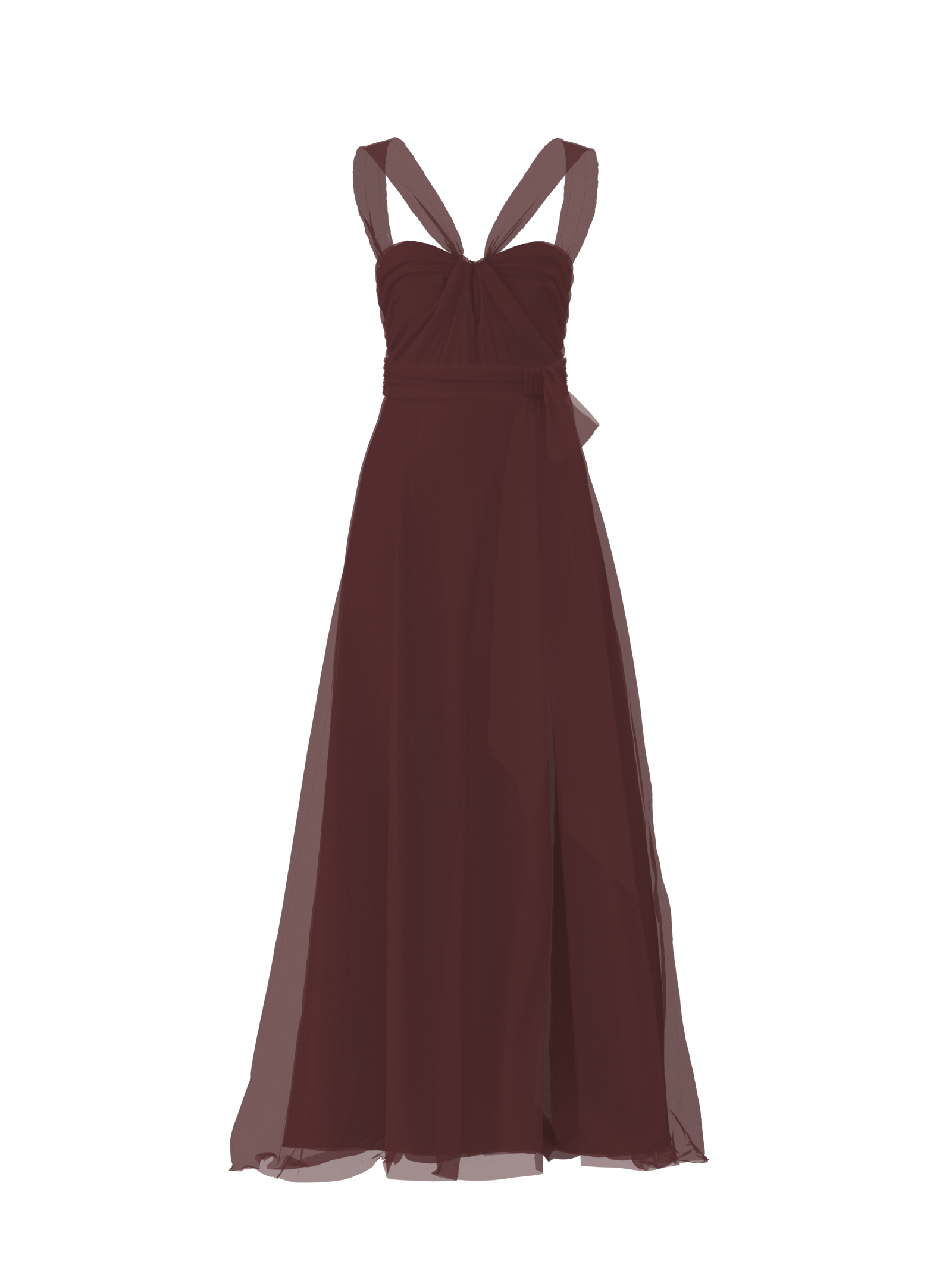 Cerisa Bodice & Arabella Skirt Set with Sash Belt - Elegant Ruby Red Women's Fashion for Parties, Weddings & Special Occasions