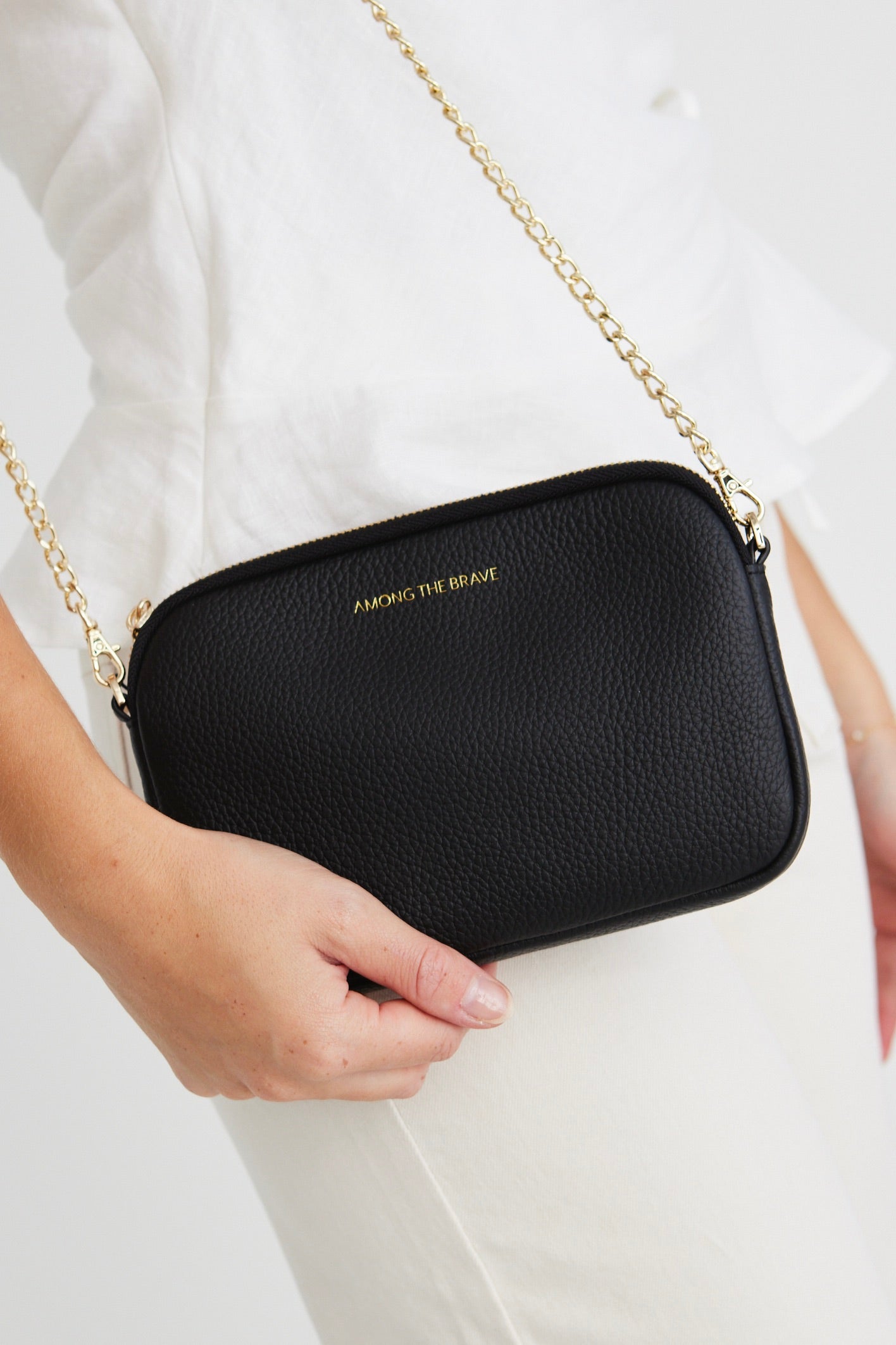 Florence Genuine Black Leather Crossbody Bag for Women - Stylish & Durable Single Pouch Purse - Perfect for Work, Travel & Evening Out