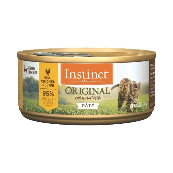 Instinct Original Grain-Free Canned Cat Food with Real Chicken - High Protein, Natural Ingredients for Adult & Senior Cats - Perfect for Indoor Cats & Picky Eaters