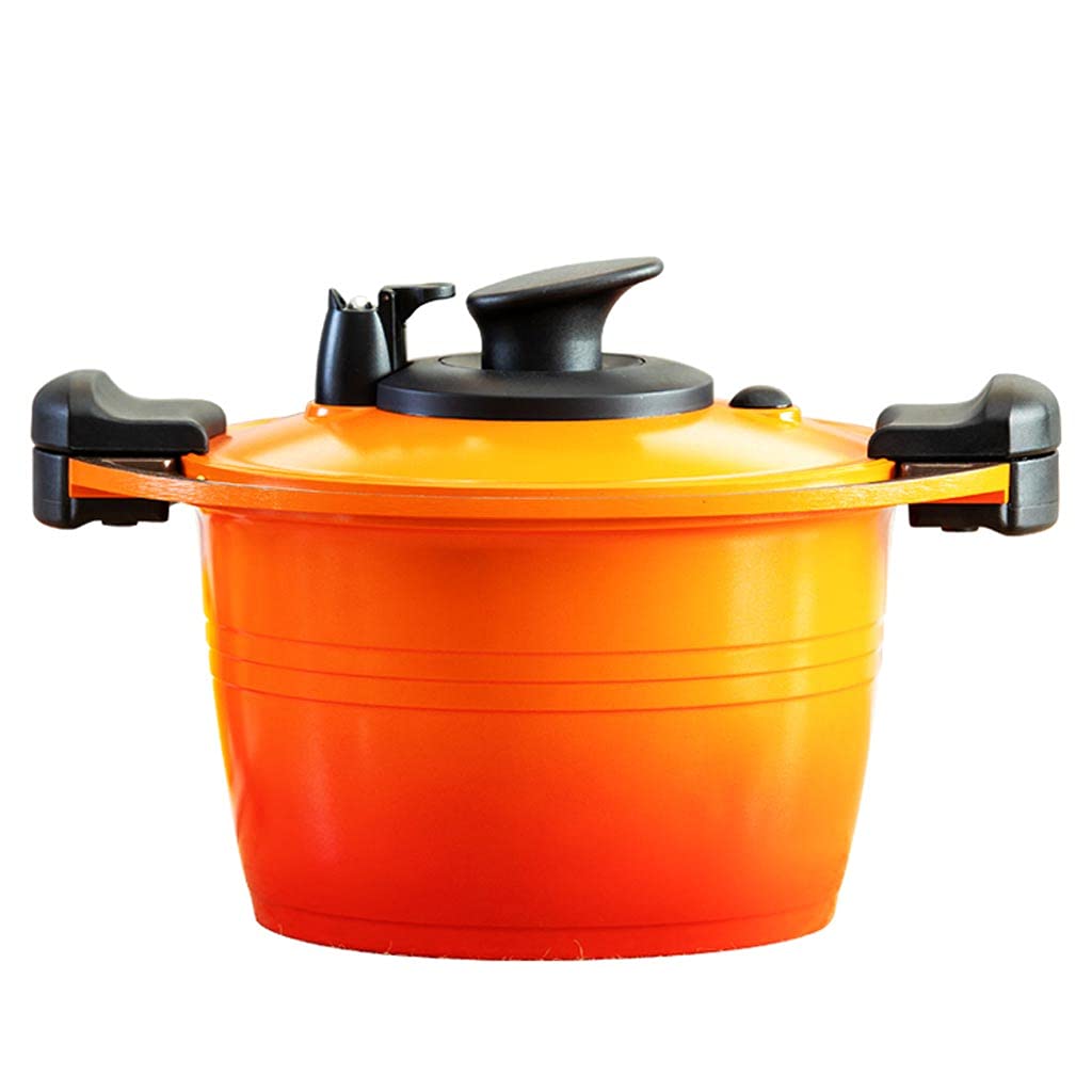 SHIJIANX 6QT Pressure Cooker, Non-Stick Enameled Cast Iron Cookware, Multi-Functional Stew Pot & Soup Pot, Compatible with Induction & Gas Stoves - Perfect for Family Meals, Slow Cooking & Healthy Meal Prep