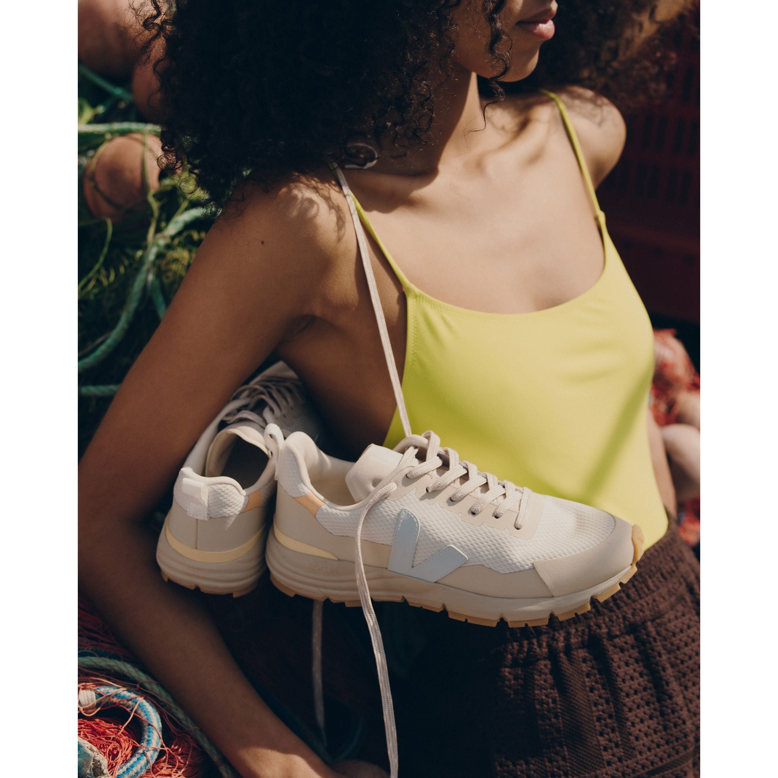 Veja Women's Dekkan Alveomesh Sneakers in Gravel Ice - Comfortable Vegan Leather Shoes for Running, Walking & Casual Wear
