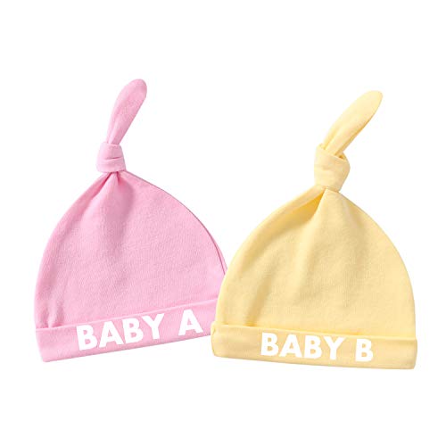 Pink Yellow Baby Hat