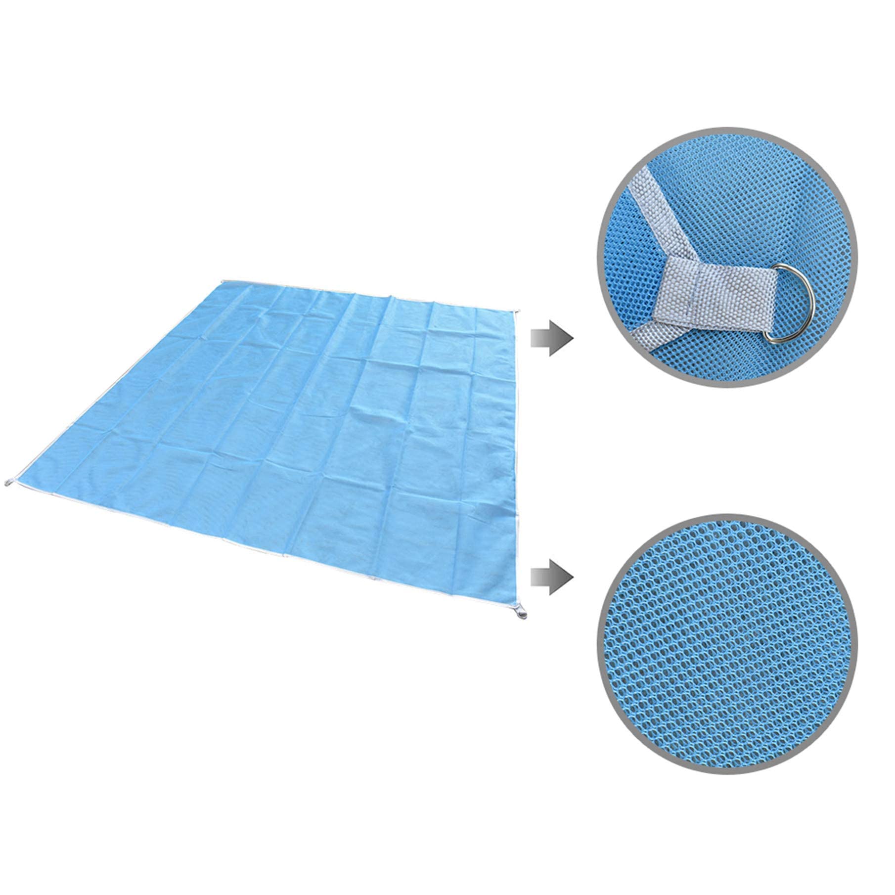 Sandproof Beach Blanket - Oversized Lightweight Sandless Magic Mat for Travel, Camping & Hiking | Portable Picnic Mat for Beach, Park & Outdoor Adventures