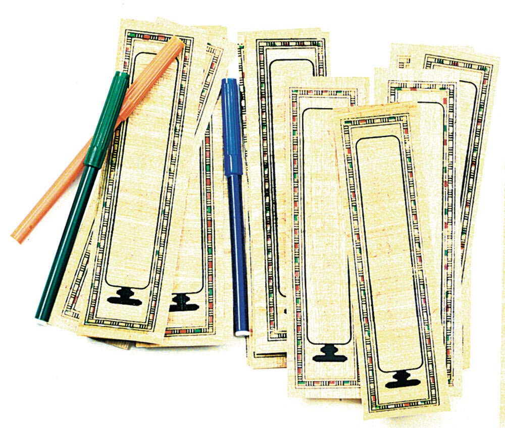 36 Ancient Egyptian Papyrus Bookmarks for Teachers - Perfect for Classroom Rewards, Student Gifts & History Lessons