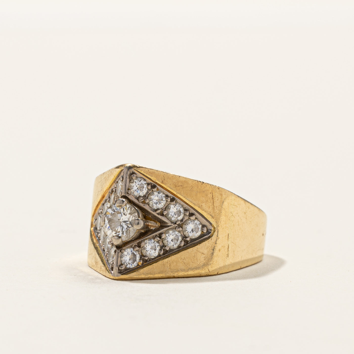 0.94ctw Cluster Diamond Ring for Women - Size 3.5 - Elegant Wedding Band, Anniversary Gift, or Everyday Luxury Jewelry