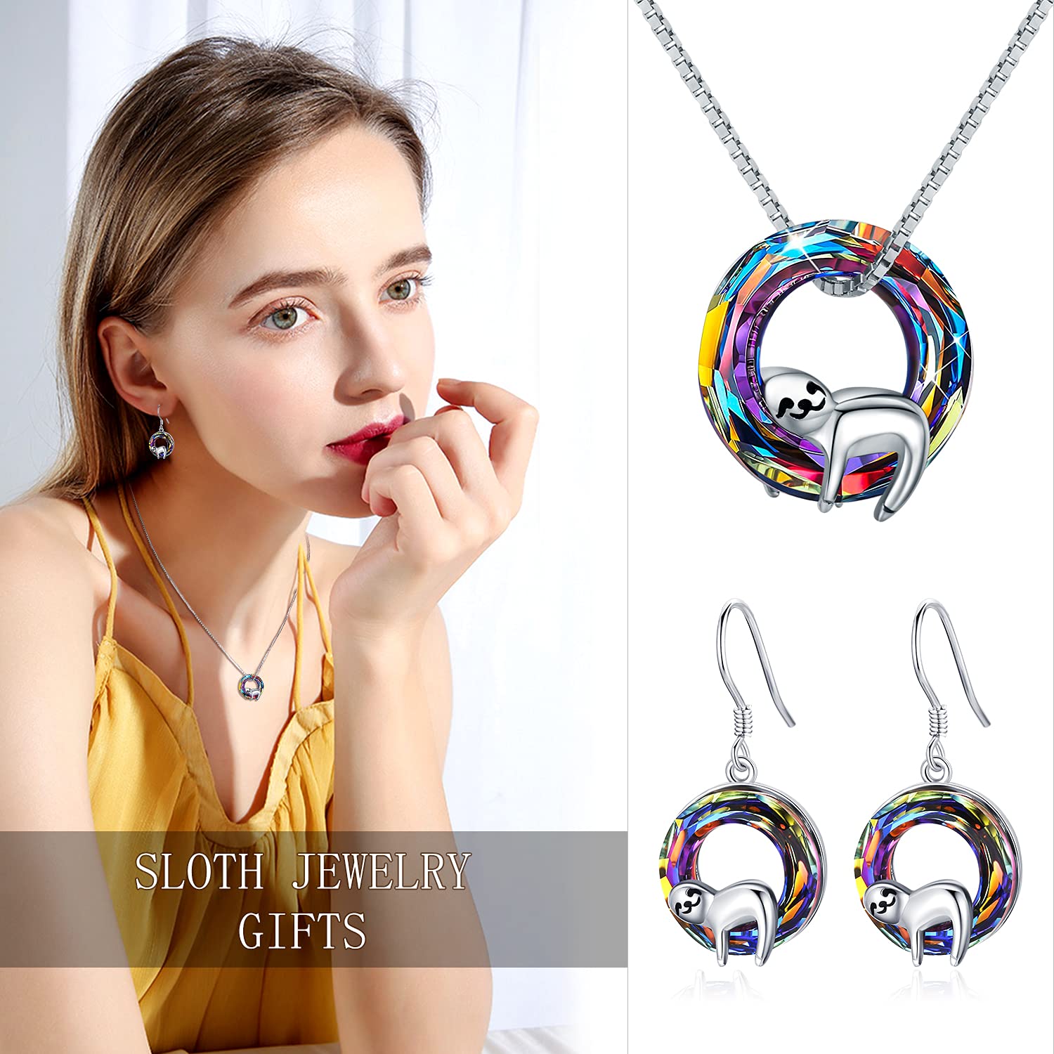 925 Sterling Silver Cute Animal Crystal Dangle Earrings for Women - Elegant Jewelry Gift for Birthday, Anniversary & Special Occasions | Perfect for Party, Wedding & Everyday Wear
