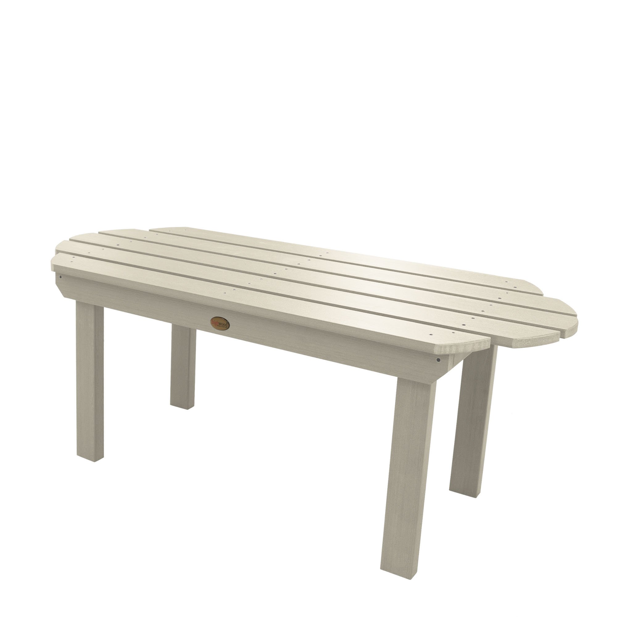 Highwood Classic Westport Coffee Table - Whitewashed Finish - Perfect for Living Room, Patio, or Outdoor Furniture - Durable & Weather-Resistant