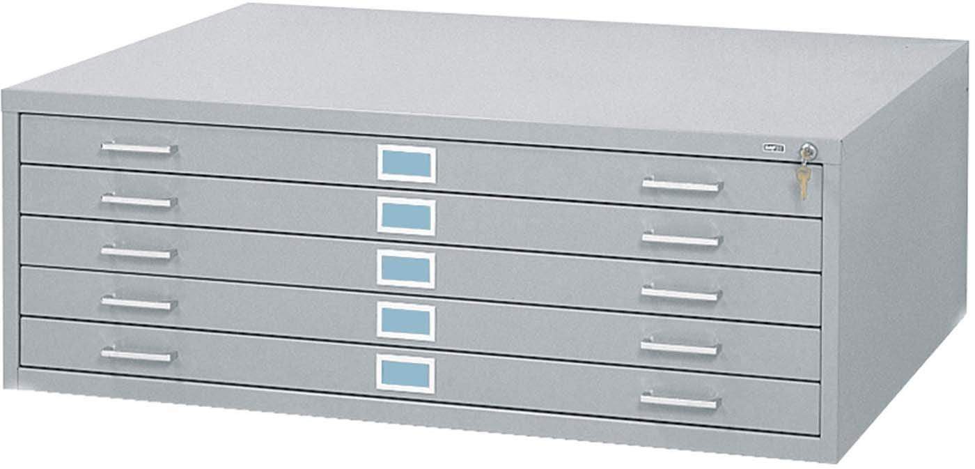 Safco 4998 5-Drawer Flat File Cabinet for 36 x 48 Documents - Heavy Duty Steel Storage for Blueprints, Artwork & Office Files - Perfect for Architects, Designers & Professional Workspaces