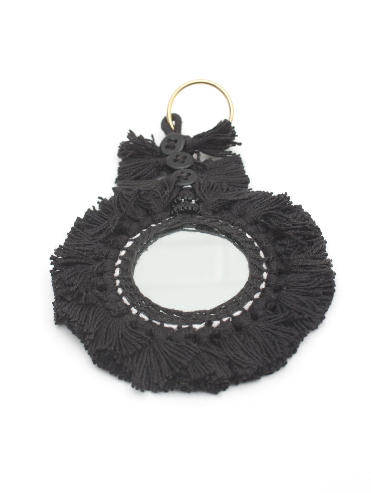 Elegant Tassel Mirror Keychains - Stylish and Functional Keyring Accessories for Women, Perfect for Handbags, Purses, and Everyday Use