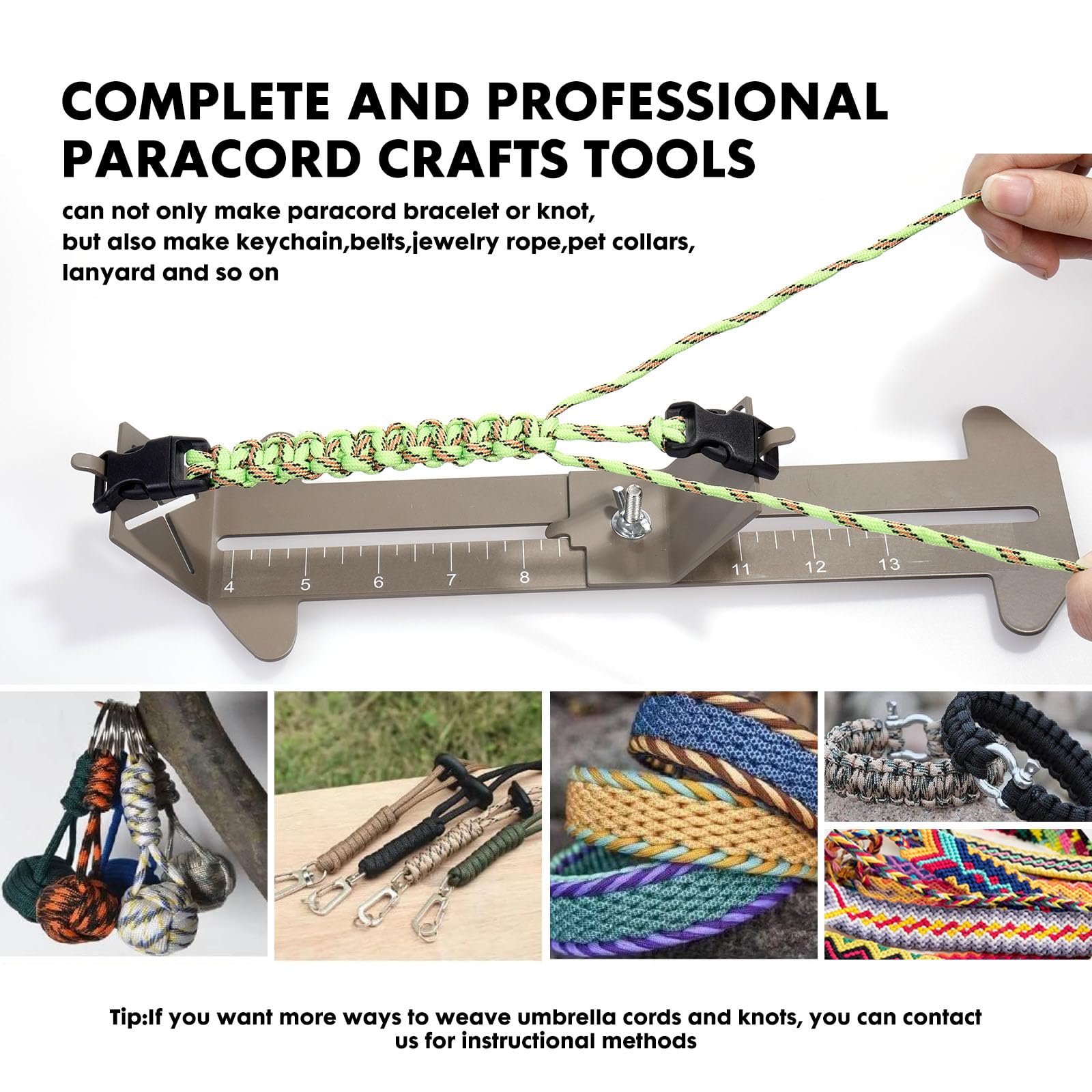 Adjustable Paracord Jig Bracelet Maker Kit - 4