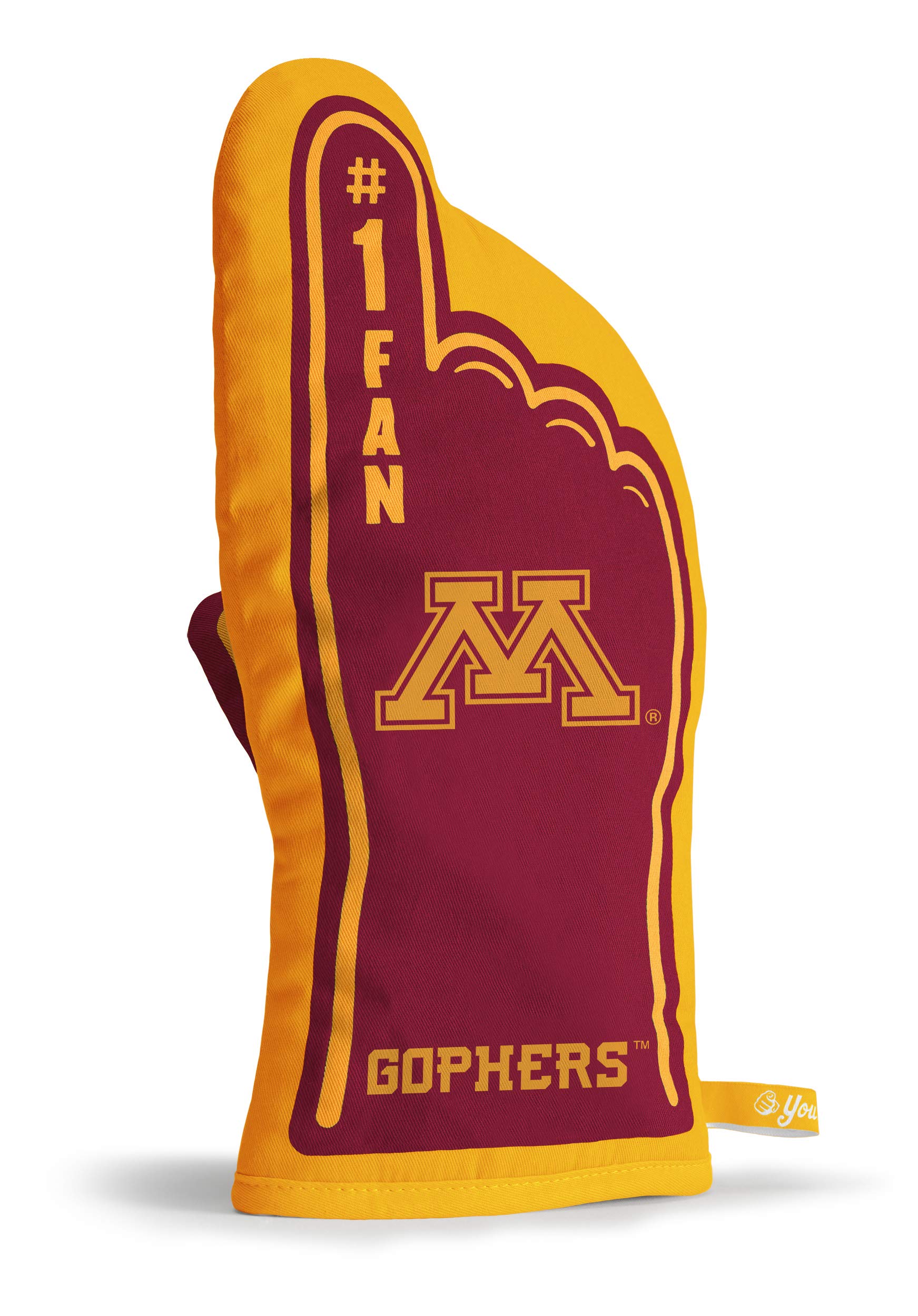 YouTheFan NCAA #1 Oven Mitt - Heat Resistant Kitchen Glove for Baking, Grilling & Cooking - Perfect for College Sports Fans & Home Chefs