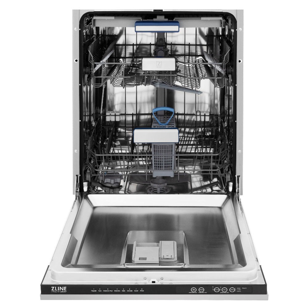 ZLINE 36 Inch Stainless Steel Dual Fuel Range Kitchen Package with Convertible Range Hood & Tall Tub Dishwasher (3KP RARH36 DWV) - Perfect for Modern Kitchens, Home Renovations & Chef-Inspired Cooking Spaces