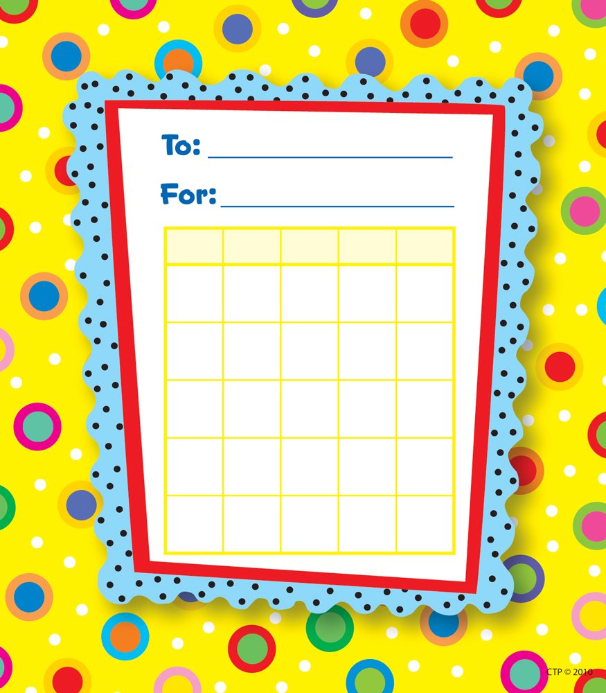 Creative Teaching Press Dots on Yellow Student Incentive Chart (1416) - Classroom Reward System for Kids, Behavior Tracking & Motivation Tool - Perfect for Teachers, Homeschooling & Parent Encouragement