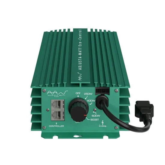 600W Adjusta Watt Eco Control Digital Ballast with RJ Ports - Energy Efficient Hydroponic Lighting System for Indoor Plant Growth & Horticulture