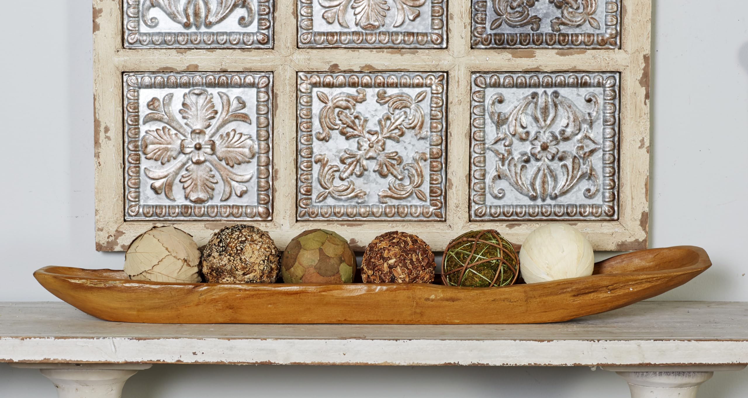 Handmade Teak Wood Live Edge Serving Tray - 36