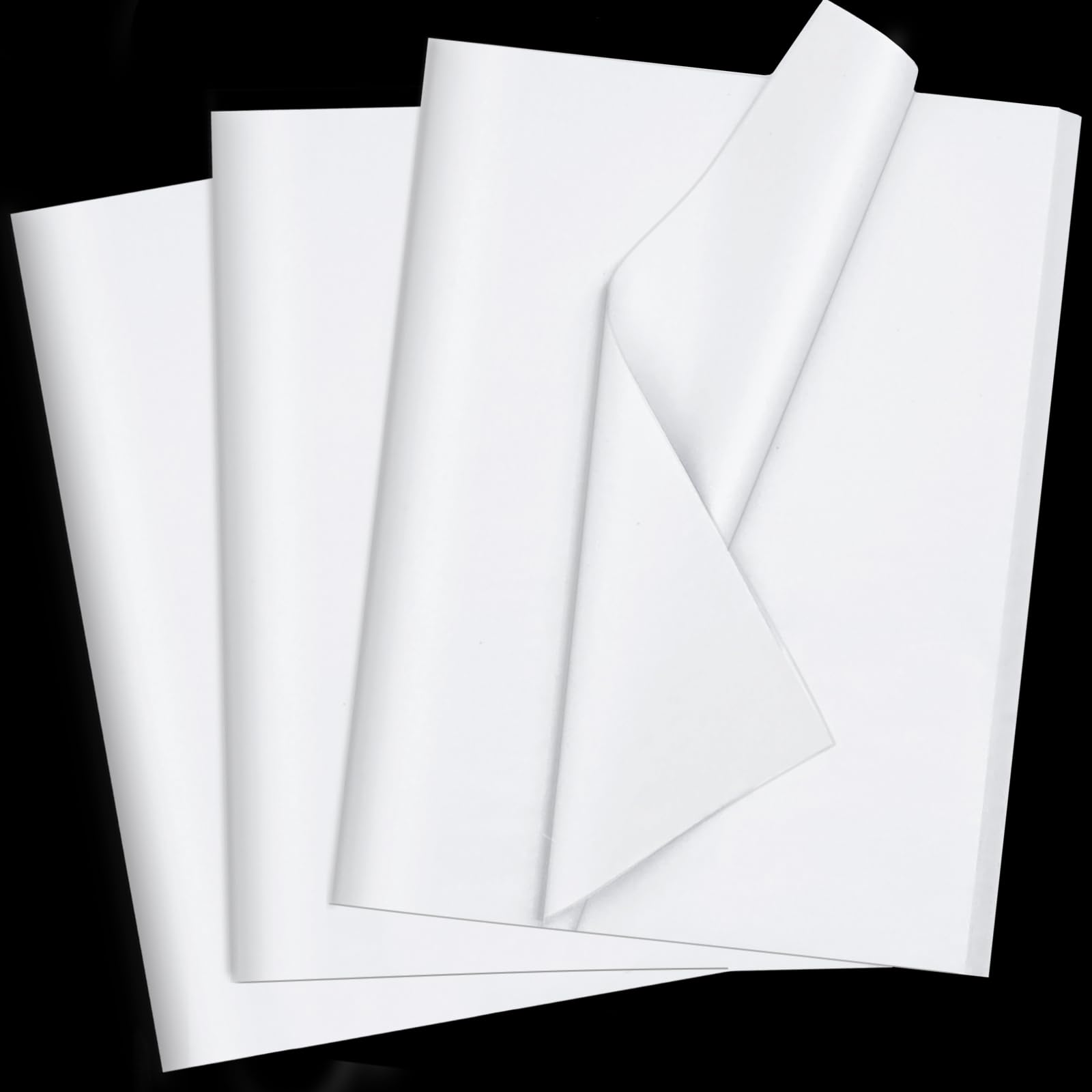 120 Sheets White Tissue Paper 20x14 Inches - Bulk Gift Wrapping Paper for Birthday, Wedding, Holiday Crafts & Party Decorations - Perfect for Gift Bags, DIY Projects & Festive Events