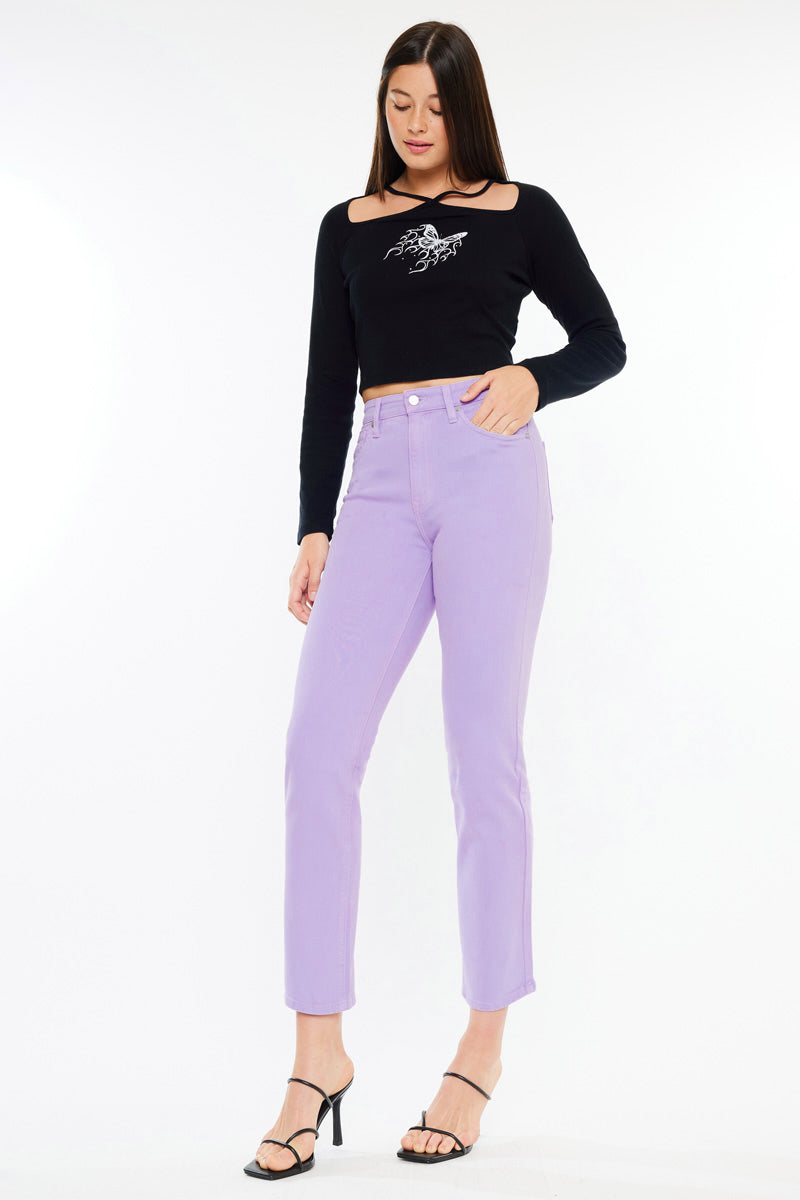 Zandria Women's Ultra High Rise 90s Straight Leg Jeans - Vintage Denim Pants for Casual Wear & Everyday Outfits