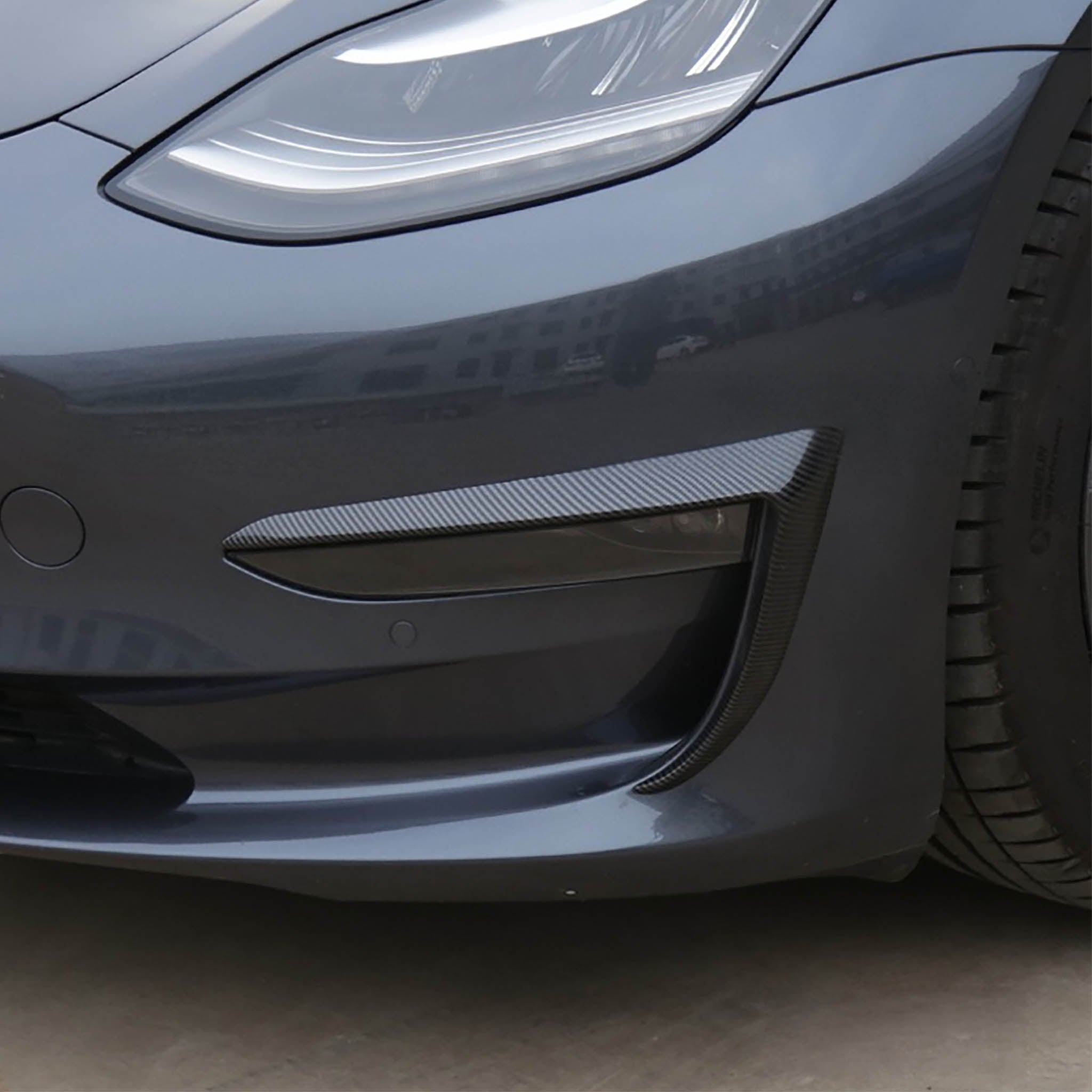 Premium ABS Plastic Fog Light Trim for Tesla Model 3 & Y - Durable Exterior Accessory for Enhanced Style & Protection (Perfect for Night Driving & Custom Car Mods)