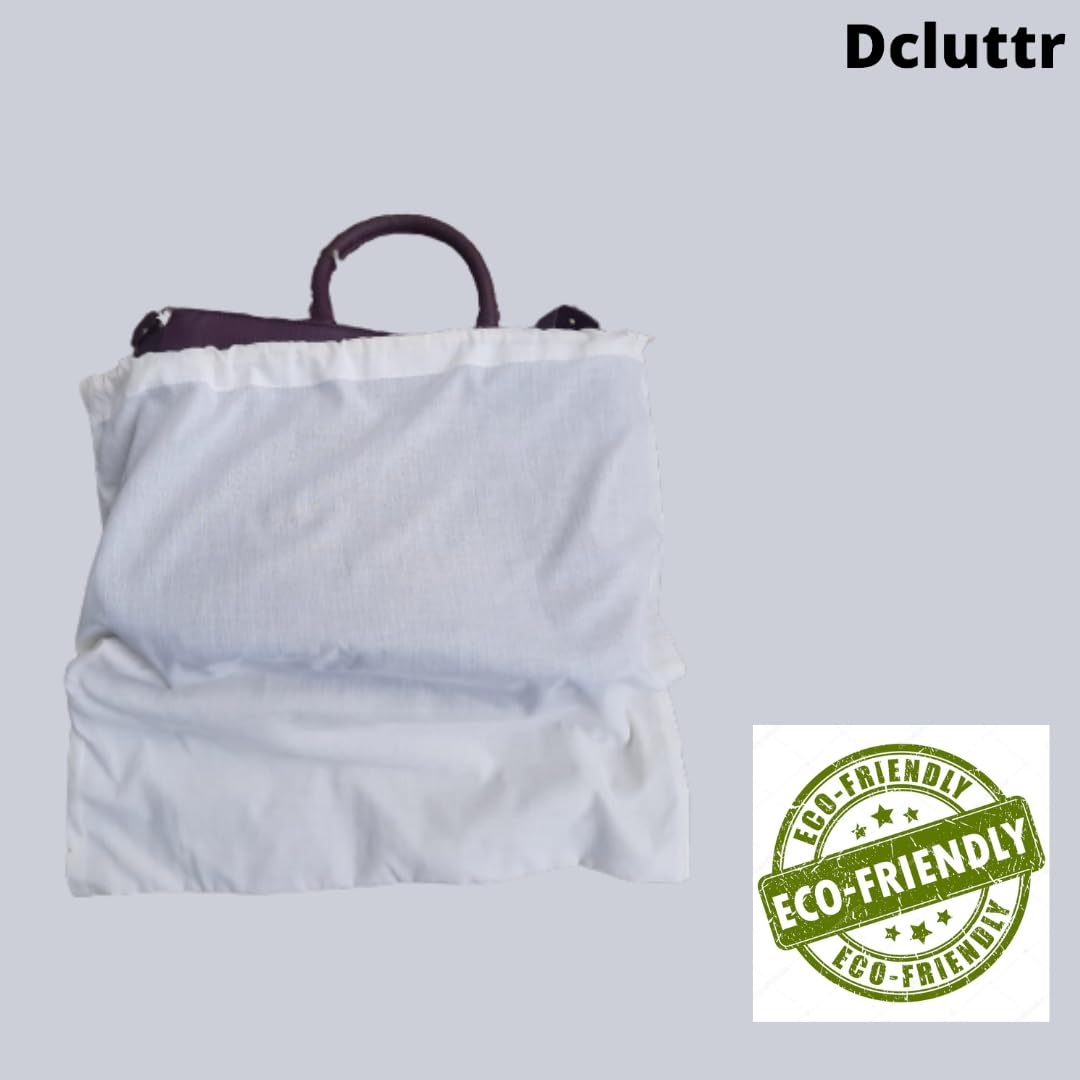 Premium Dust Bags for Handbags & Purses - 7 Pack Odor-Resistant Cotton Storage Covers with Drawstring Closure | Protects Luxury Bags, Shoes & Boots | Perfect for Travel, Closet Organization & Long-Term Storage