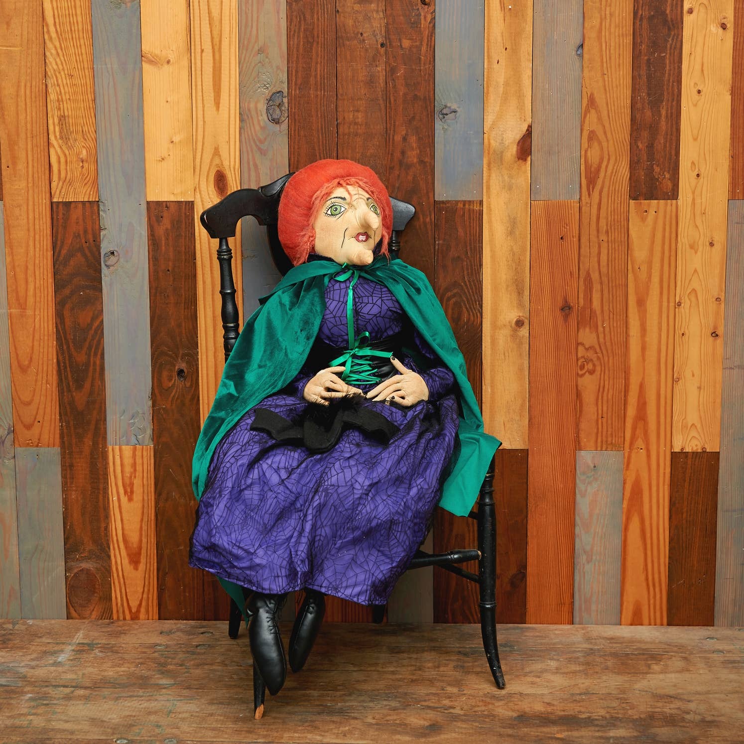 Endora Witch Handmade Art Doll - Vintage Inspired Collectible for Halloween Decor & Witchcraft Altars