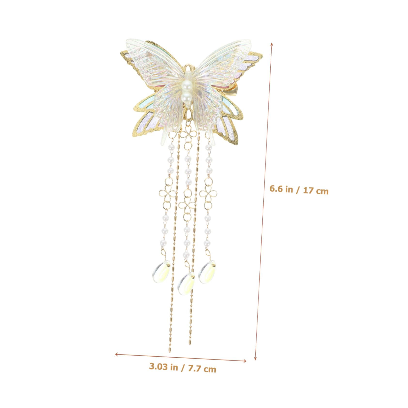 Elegant Moving Butterfly Hair Clip for Women - Adjustable Side Barrette Hair Accessories for Parties, Weddings & Everyday Wear
