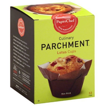 Premium Paper Chef Parchment Lotus Baking Cups - 12 Count (Pack of 6) | Non-Stick, Eco-Friendly Cupcake Liners for Muffins, Cupcakes & Desserts | Perfect for Home Baking, Parties & Holiday Treats