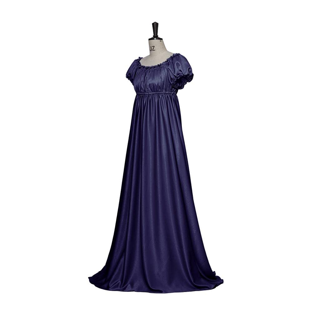 Elegant Daphne Women's Regency Dress - High Waist Jane Austen Inspired Ball Gown for Historical Reenactment, Tea Parties & Cosplay