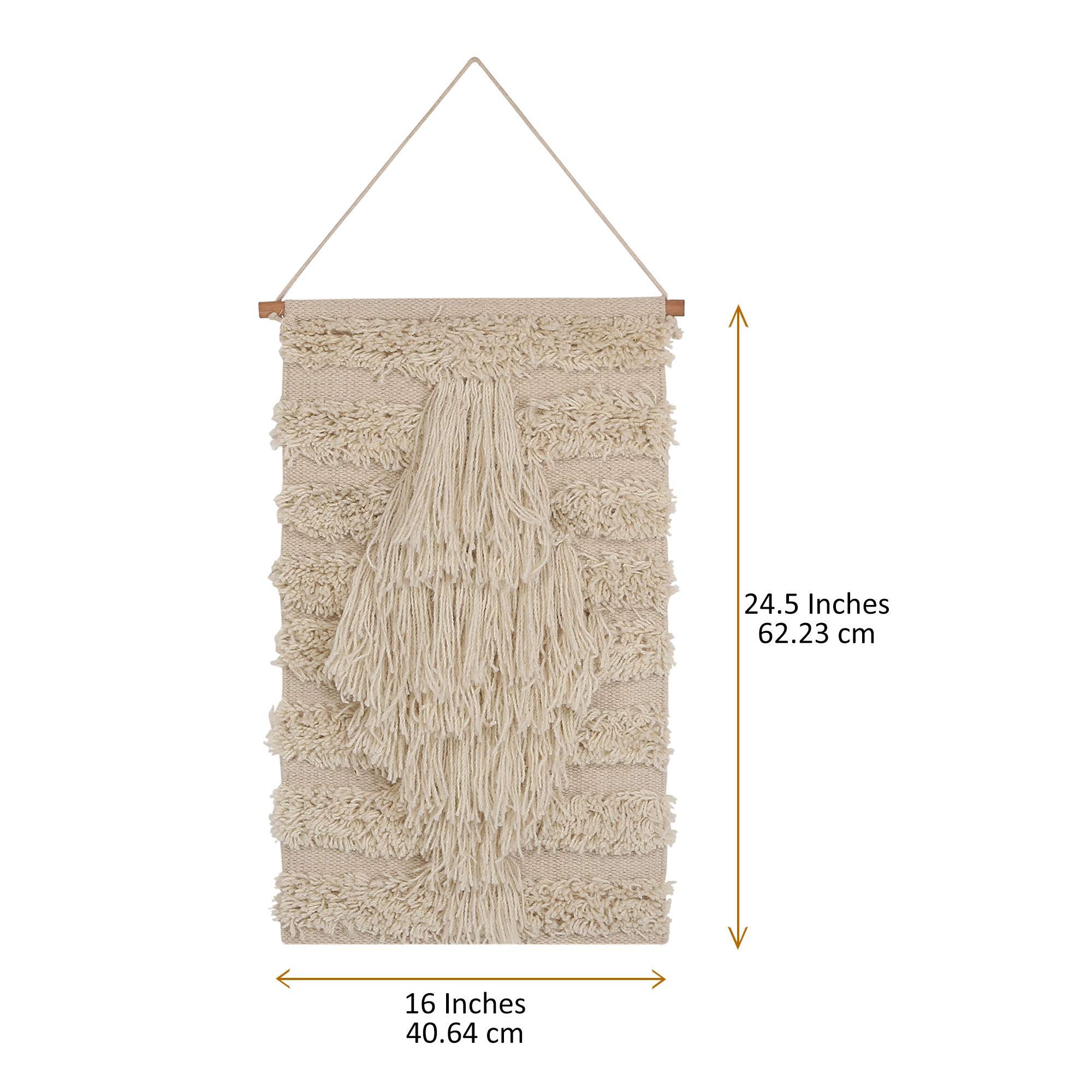 Bohemian Macrame Woven Tapestry Wall Hanging - 16