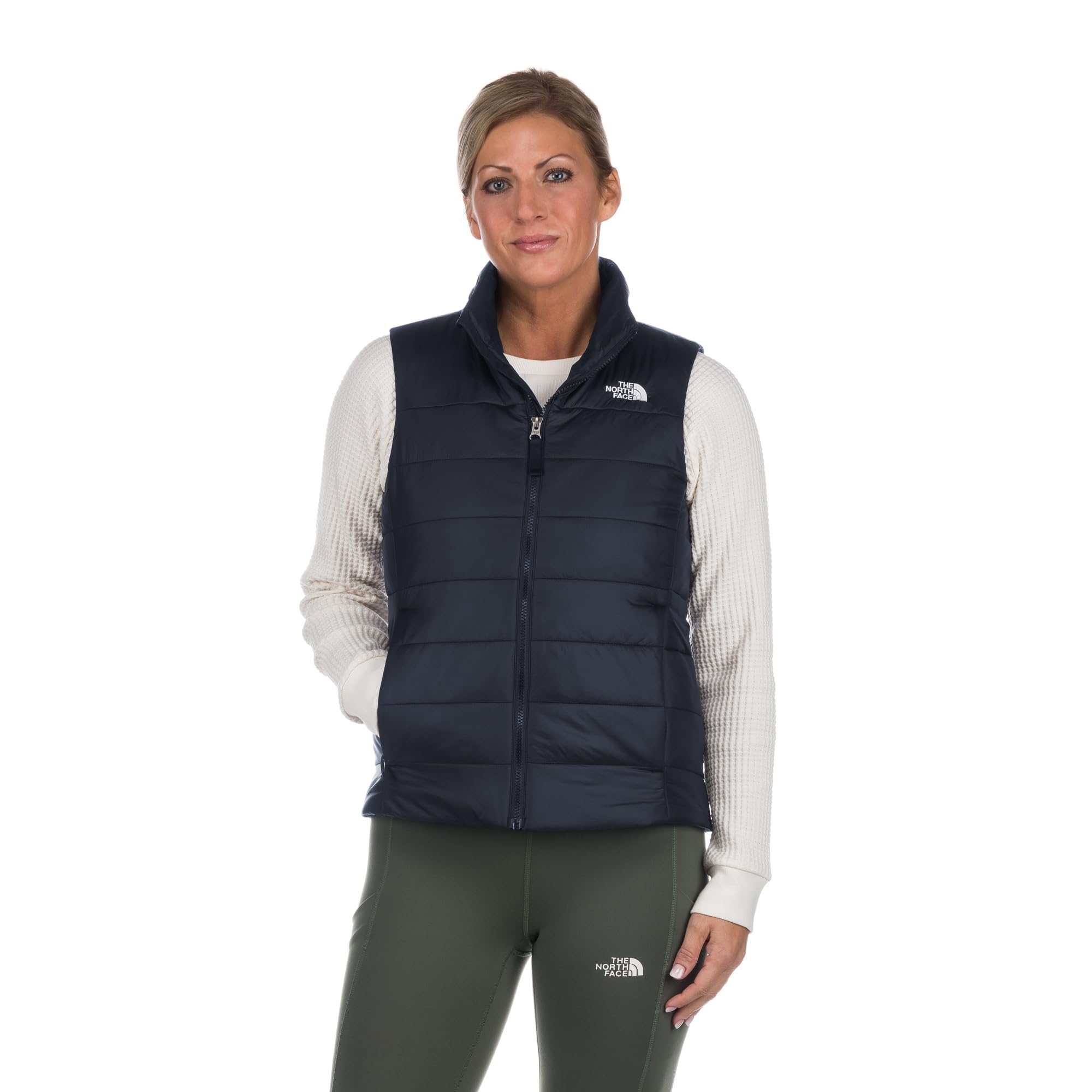 THE NORTH FACE Women's Flare Vest - Lightweight Puffer Jacket for Outdoor Activities, Hiking & Travel | Water-Resistant & Warm Winter Wear