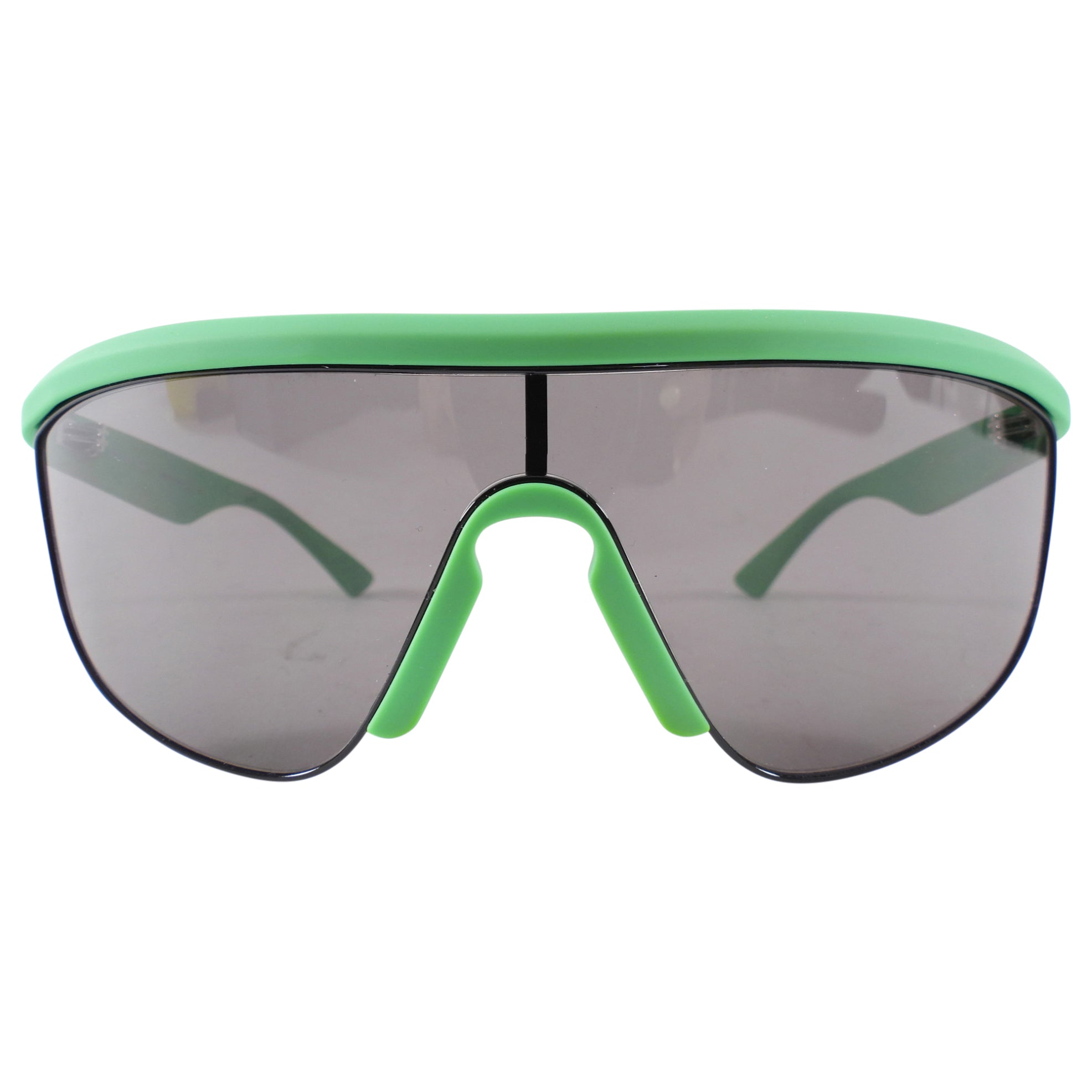 Bottega Veneta BV1115S Green Shield Sunglasses for Women - UV Protection Luxury Fashion Shades for Outdoor & Travel