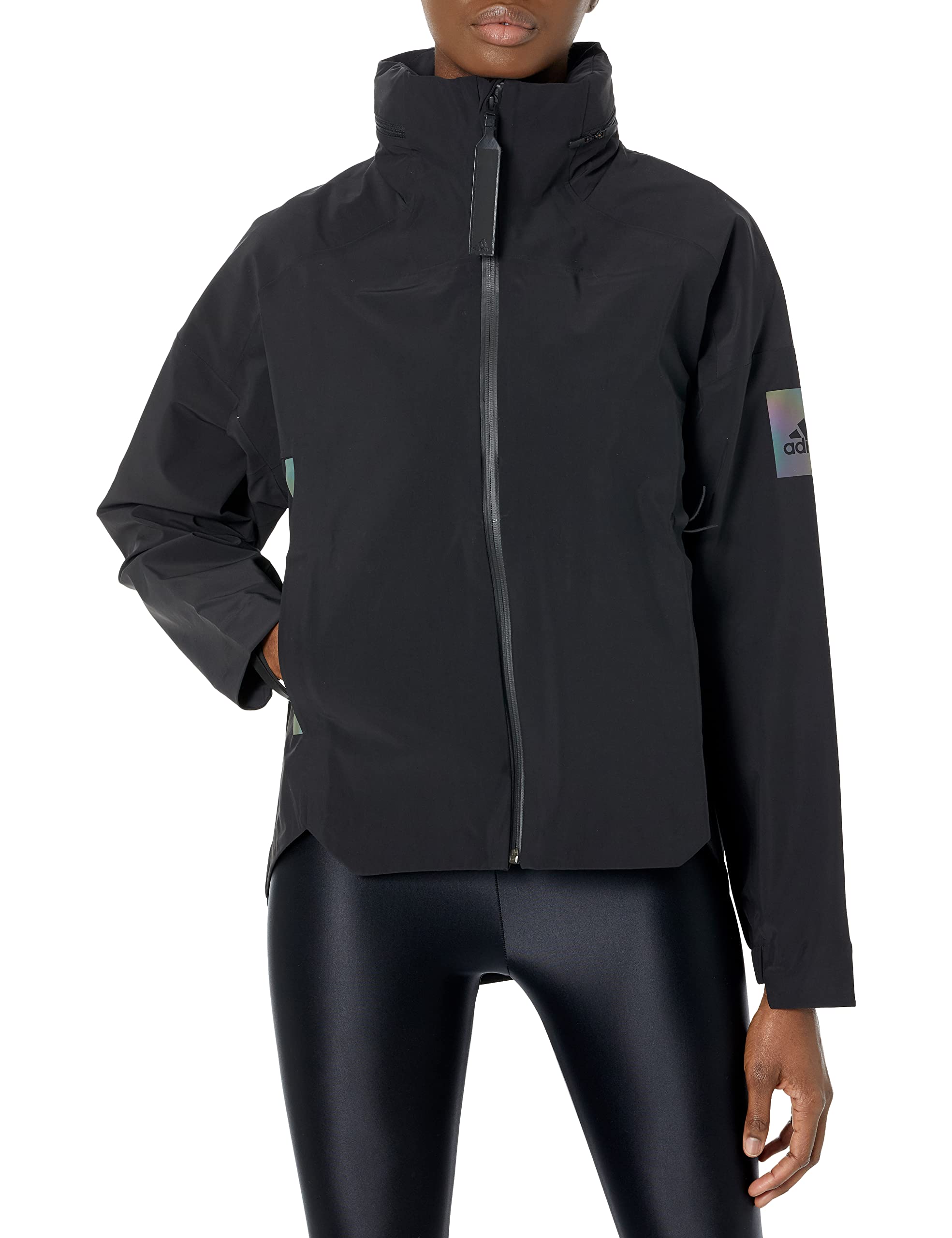 adidas Women's Myshelter Waterproof Windproof Jacket - Lightweight Winter Coat for Running, Hiking & Outdoor Activities