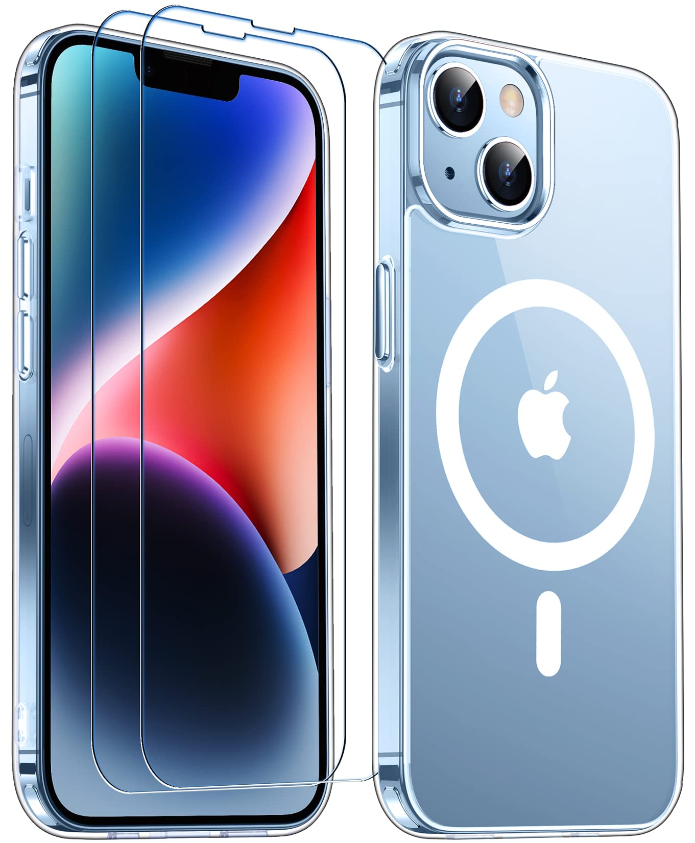 Temdan Magnetic Clear Case for iPhone 13 (6.1