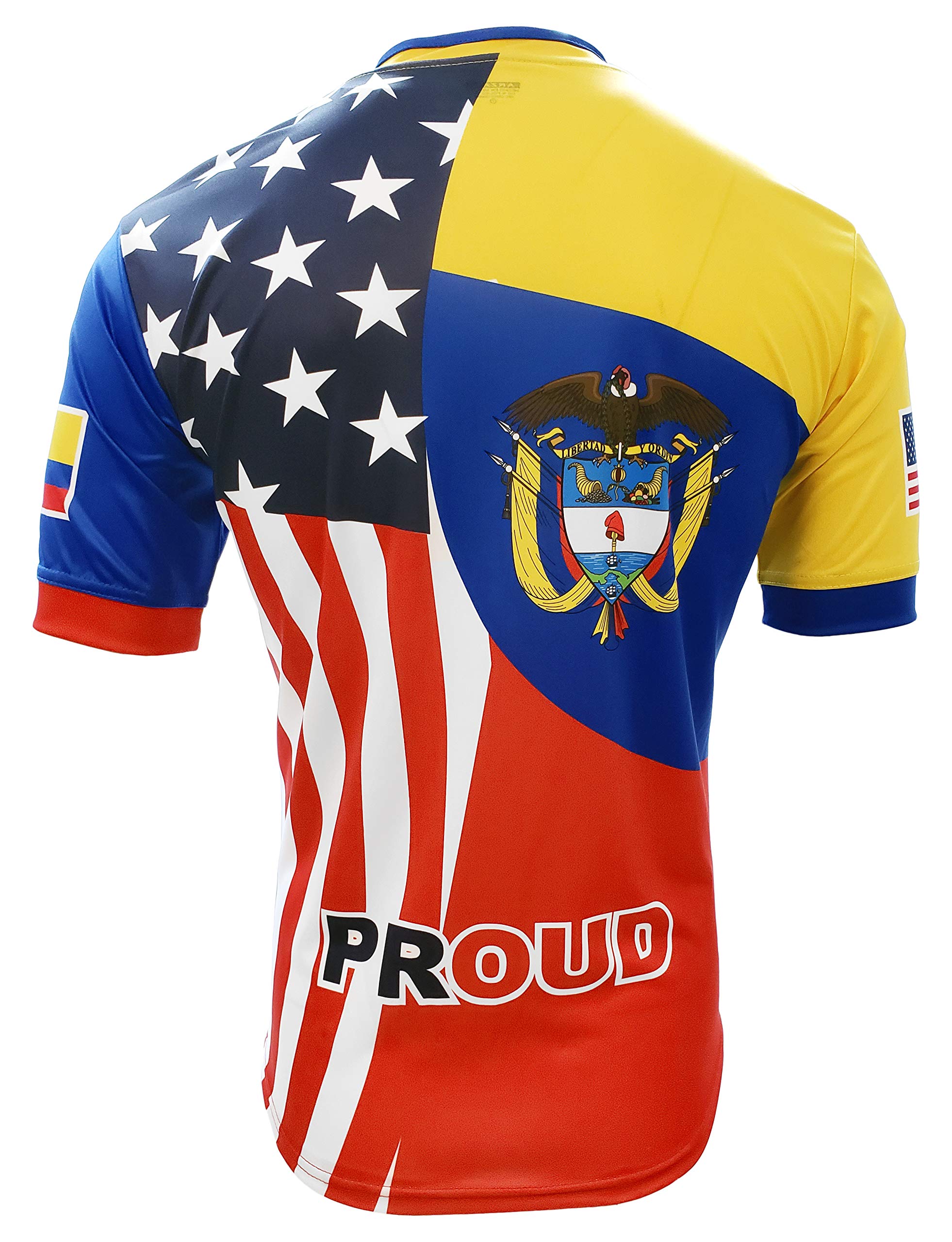 Authentic Colombia & USA Men's Soccer Fan Jersey - Vibrant Yellow - Perfect for Match Days & Sports Events