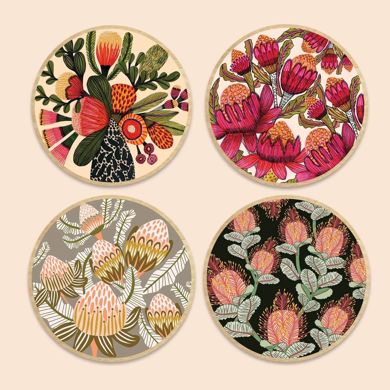 Australian Native Flora Fridge Magnets Set - Perfect for Home, Office & Gifts | Unique Aussie Botanical Decor