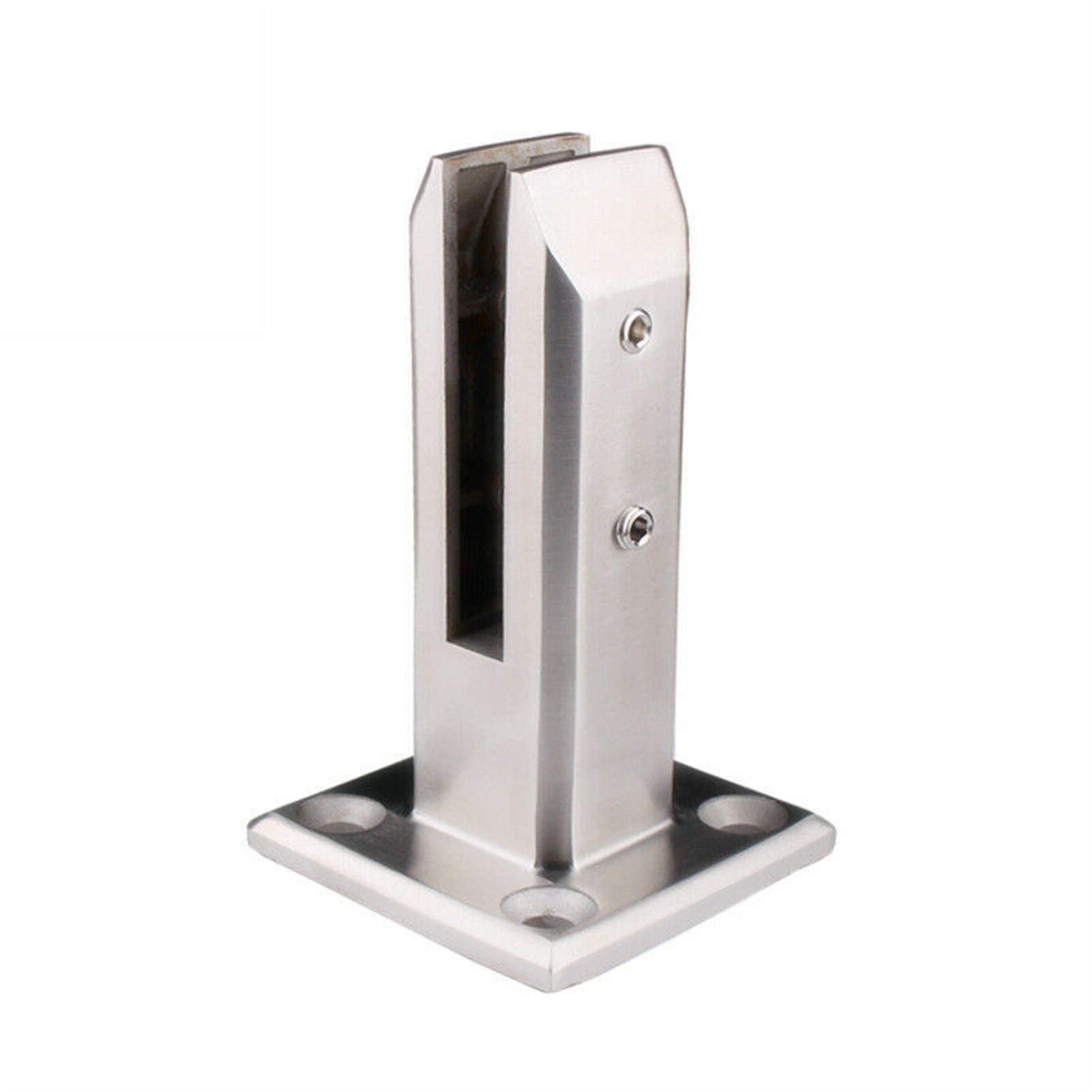 316 Stainless Steel Heavy Duty Glass Clamp - Marine Hardware Pool Fence Clip, Floor Glass Stand & Fixed Fittings for Water Sports | Perfect for Pools, Spas, Boat Railings & Glass Balustrades