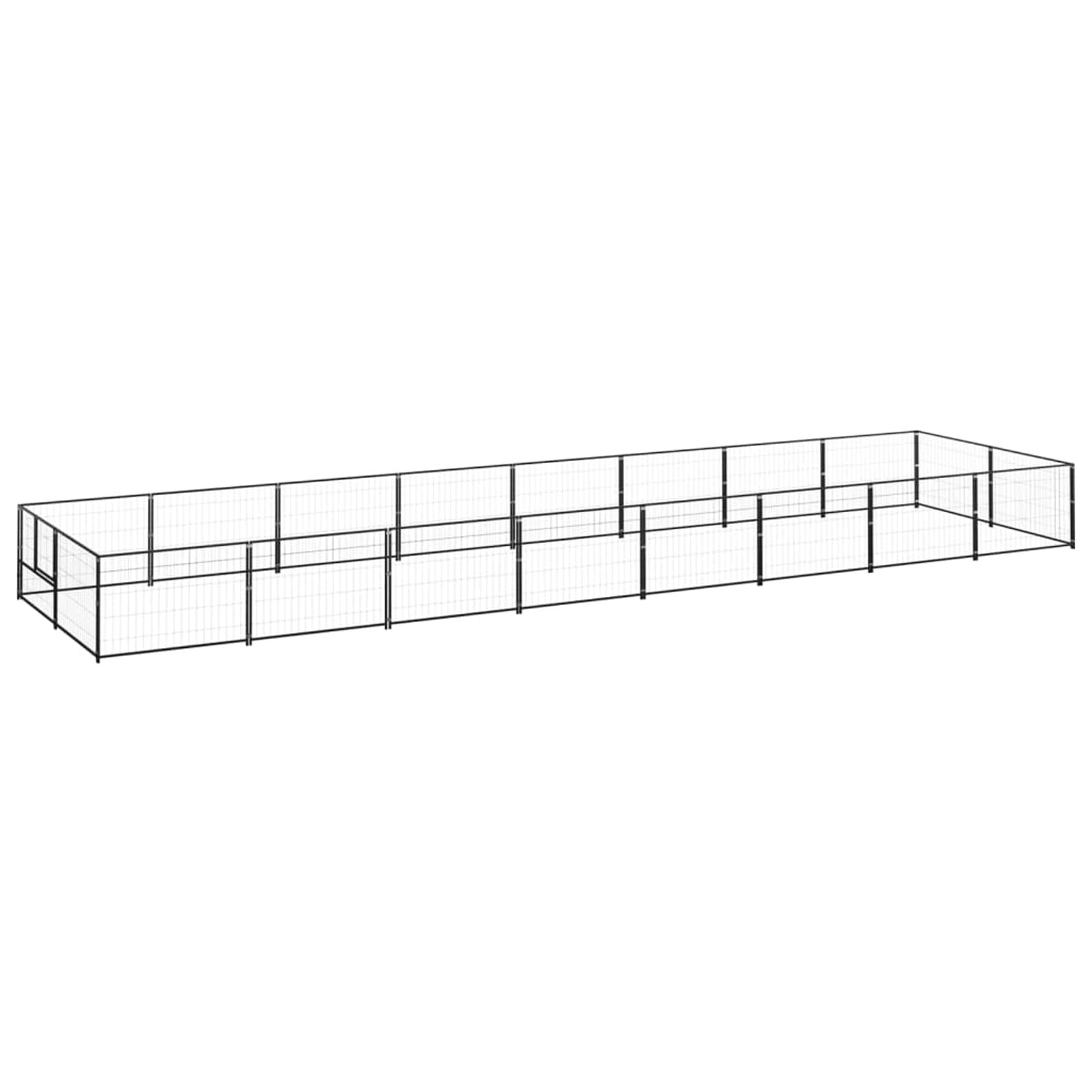 Festnight Extra Large Dog Crate - 172.2 ft² Steel Dog Kennel & Playpen for Home, Travel & Outdoor Use - Black Heavy Duty Dog Cage for Large Breeds - Perfect for Training, Safety & Indoor/Outdoor Pet Containment