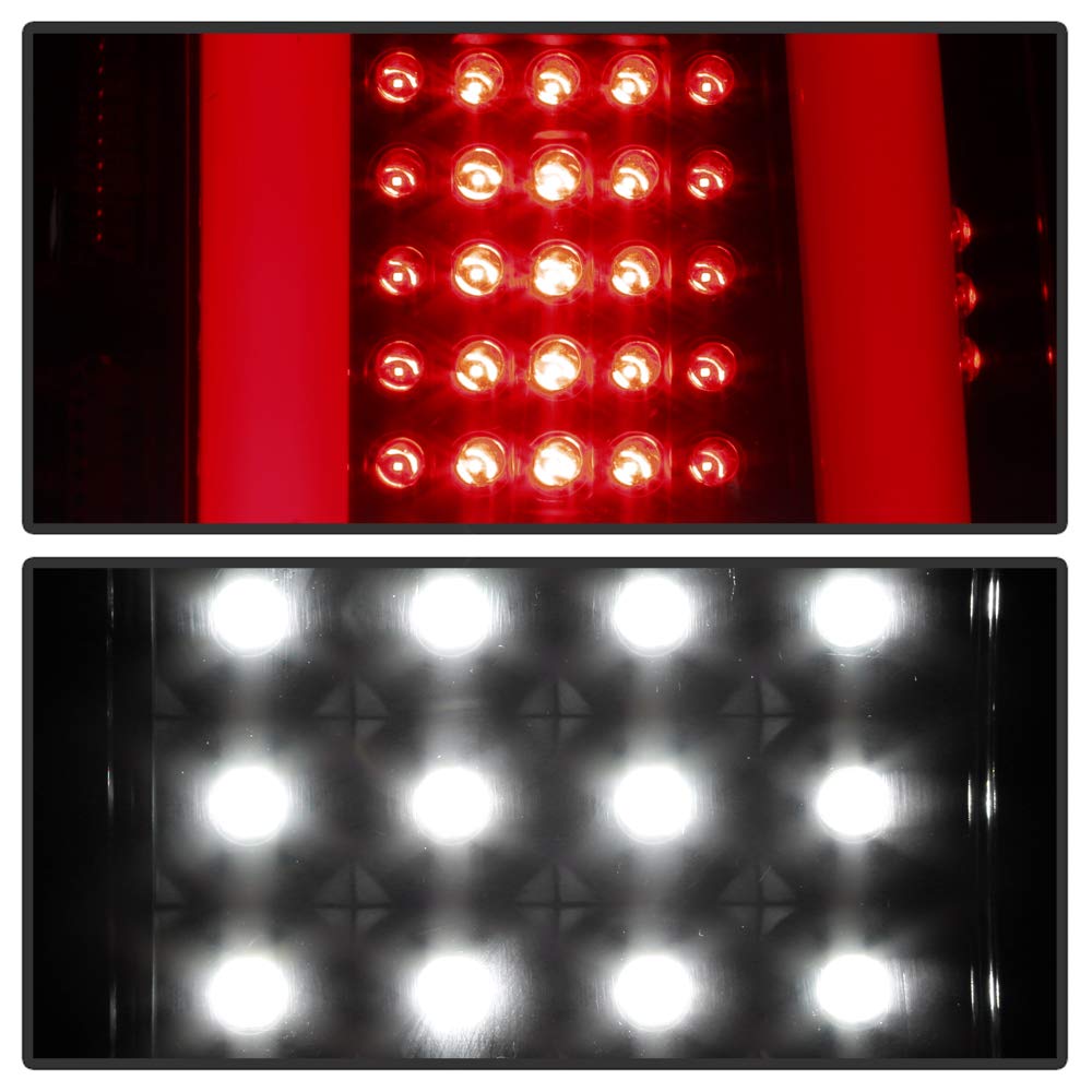 ACANII Smoked LED Sequential Tail Lights Brake Lamps Assembly for 2015-2017 Ford F150 - Black, Durable & Stylish Upgrade for Enhanced Night Visibility & Safety