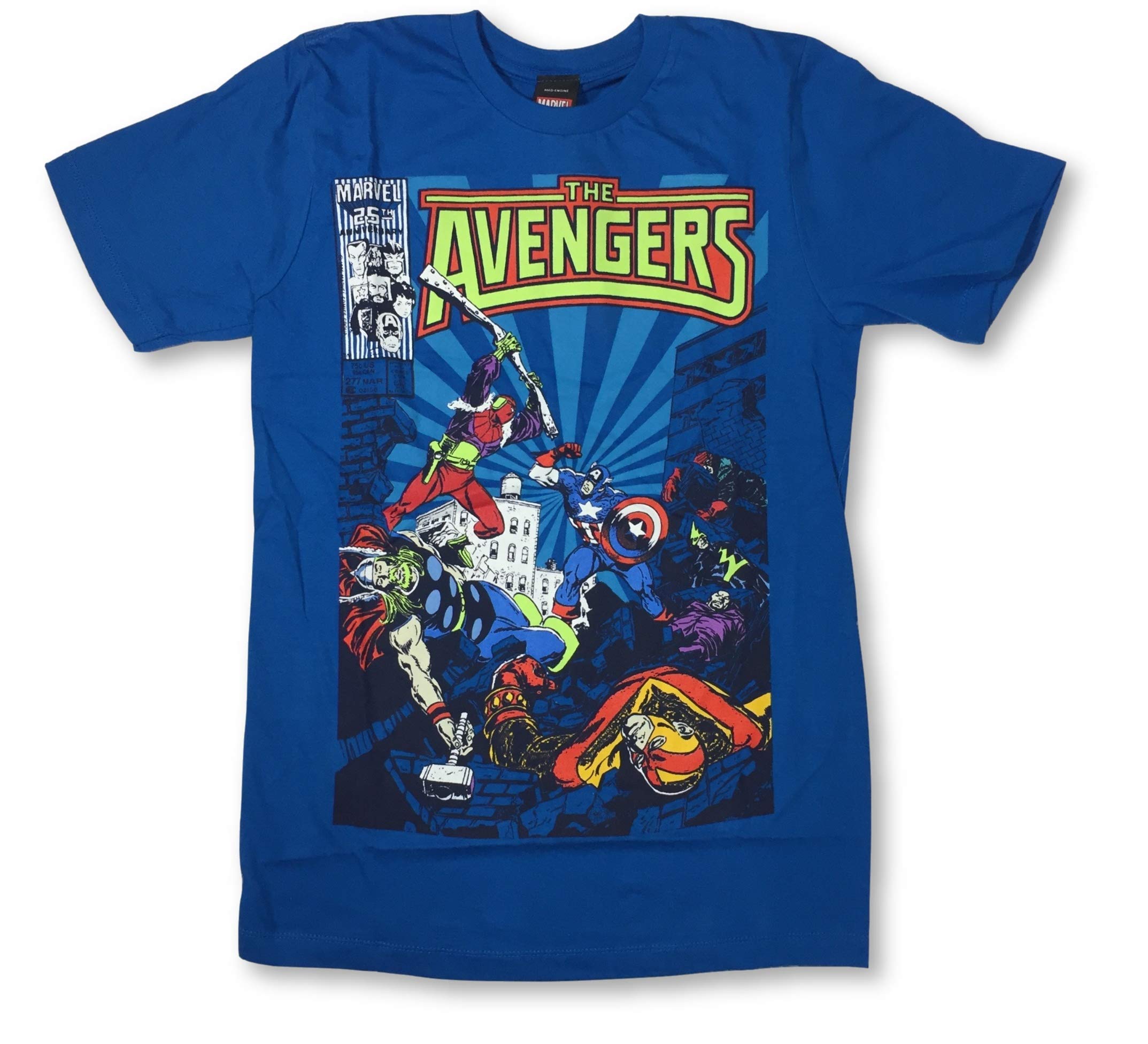 Captain America & Thor Comic Cover Graphic Crewneck T-Shirt for Men & Women - Superhero Marvel Fan Apparel for Casual Wear & Cosplay