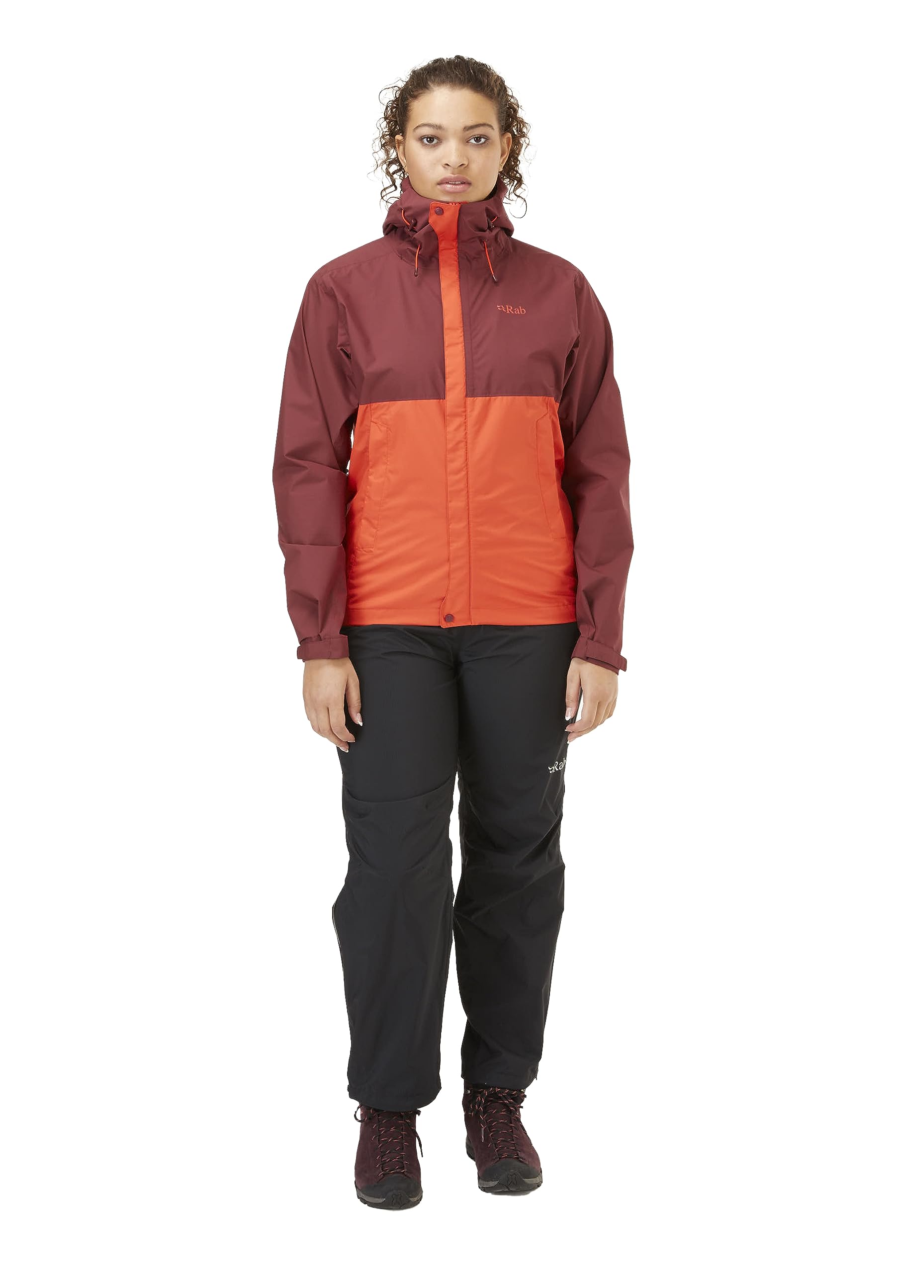 Rab Women's Downpour Eco Waterproof Breathable Jacket - Lightweight Raincoat for Hiking, Climbing & Outdoor Adventures | All-Weather Protection for Trail Running, Camping & Travel
