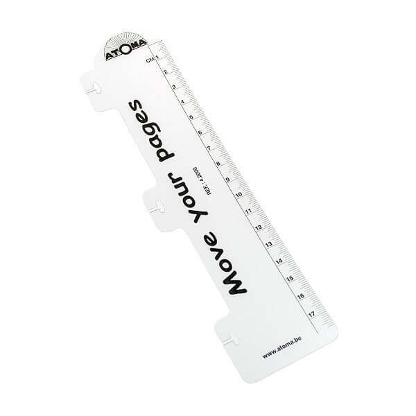 Atoma Bookmark Ruler - Stainless Steel Page Marker & Measuring Tool for Books, Notebooks, and Documents | Perfect for Reading, Studying, and Office Use